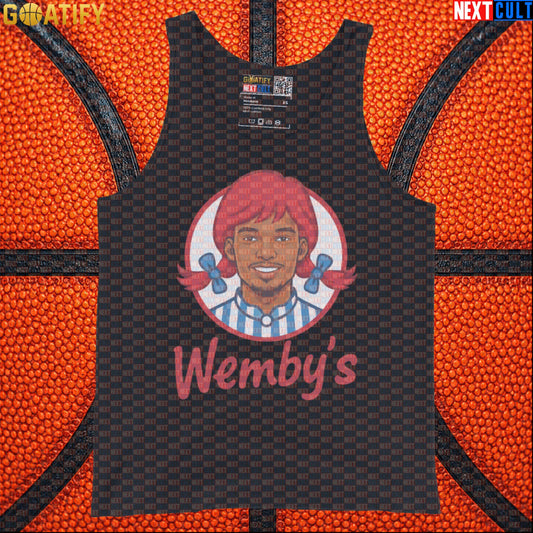 Basketball Tank Top Wemby's Logo Parody for Spurs Fans, Gym Wear and Funny NBA Gifts |  | ["Basketball", "France", "NBA", "San Antonio Spurs", "Victor Wembanyama", "Wemby"]