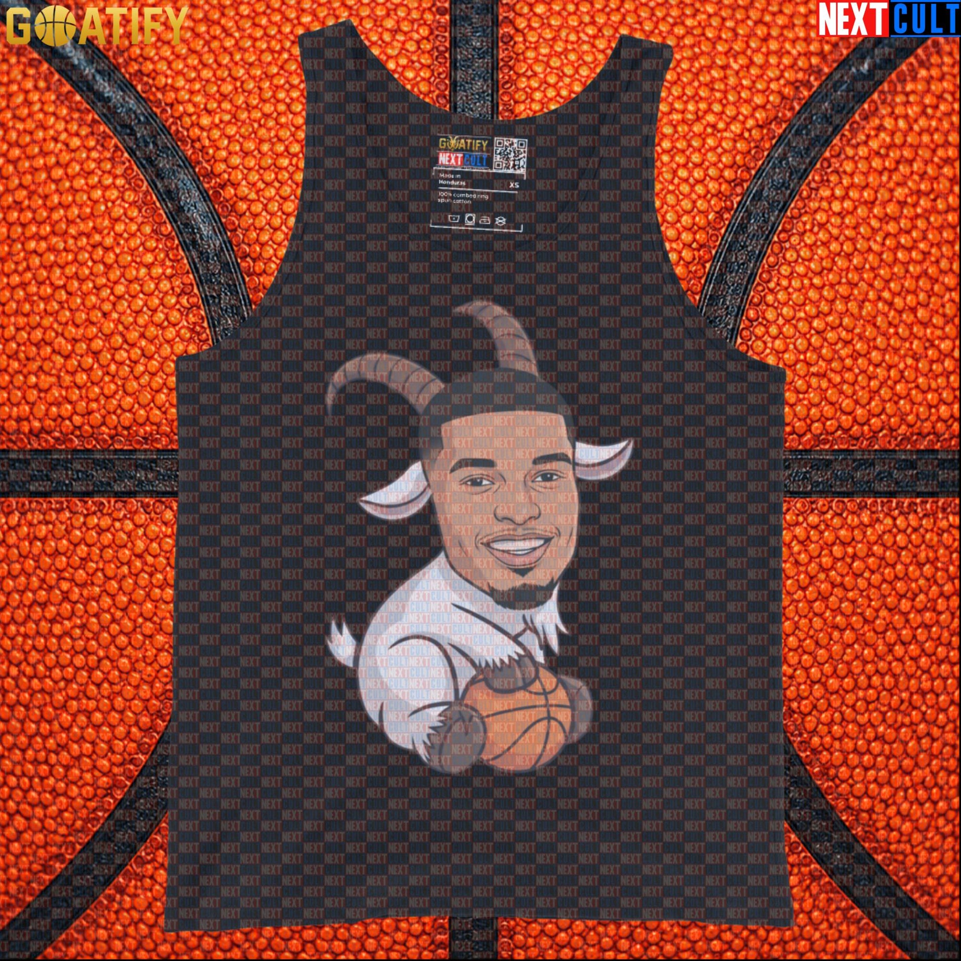 Basketball Tank Top Victor Wembanyama GOAT Cartoon for Spurs Fans, NBA Gym & Sports Gift Vest |  | ["Basketball", "France", "NBA", "San Antonio Spurs", "Victor Wembanyama", "Wemby"]