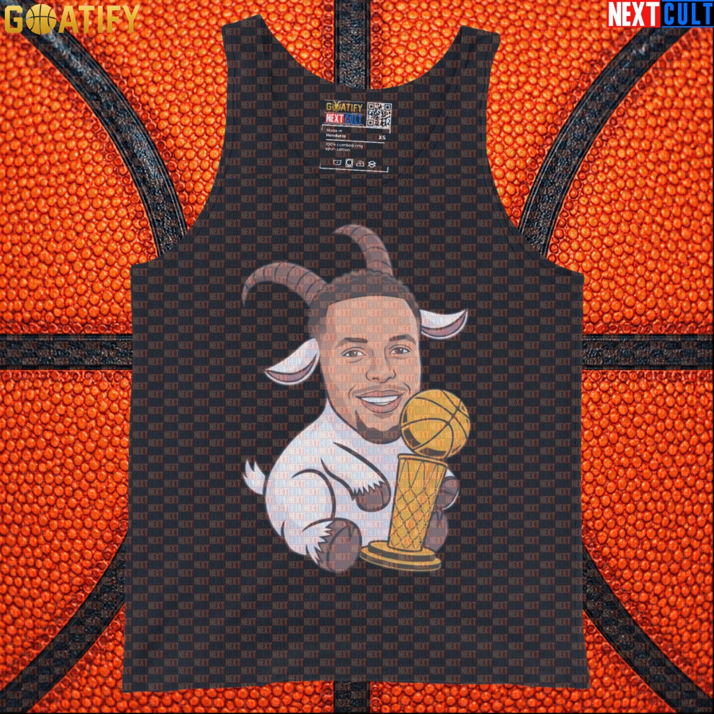 Basketball Tank Top Stephen Curry GOAT Champion Muscle Shirt for Warriors Fans & Gym Wear | Tank Tops | ["Basketball", "Golden State Warriors", "NBA", "NCB", "Stephen Curry"]