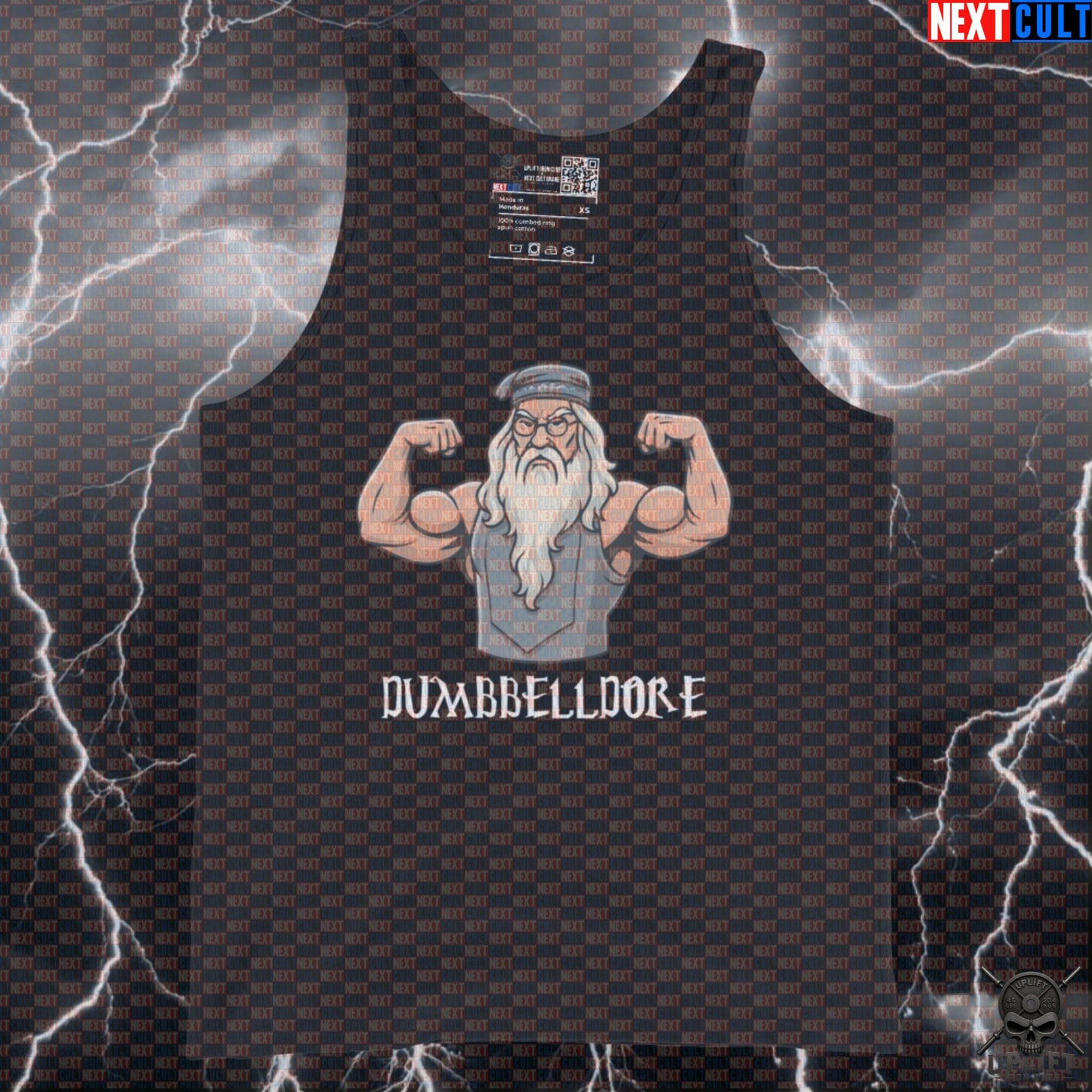 Dumbbelldore Gym Tank Top | Wizarding Workout Vest | Funny Muscle Shirt for Lifters Tank Tops Next Cult Brand