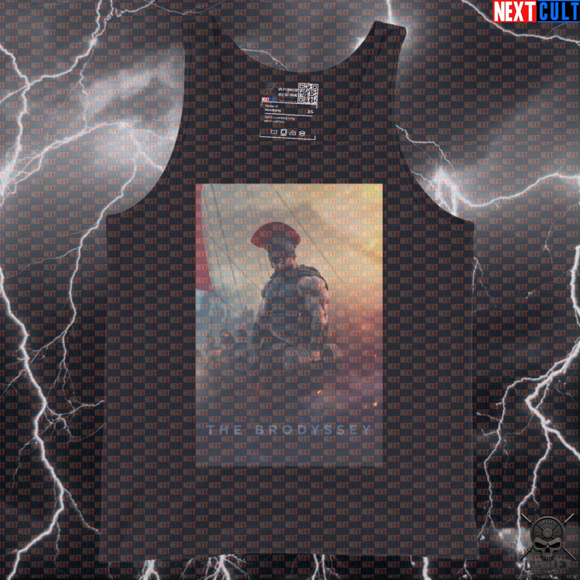 Tank Top The Brodyssey Greek Mythology Gym Parody for Lifters and Ancient Greece Fans | Tank Tops | ["Ancient Greece", "Bodybuilding", "Films", "Fitness", "Gym", "Hardcore", "Matt Damon", "NCB", "Stoicism", "The Odyssey", "Workout"]