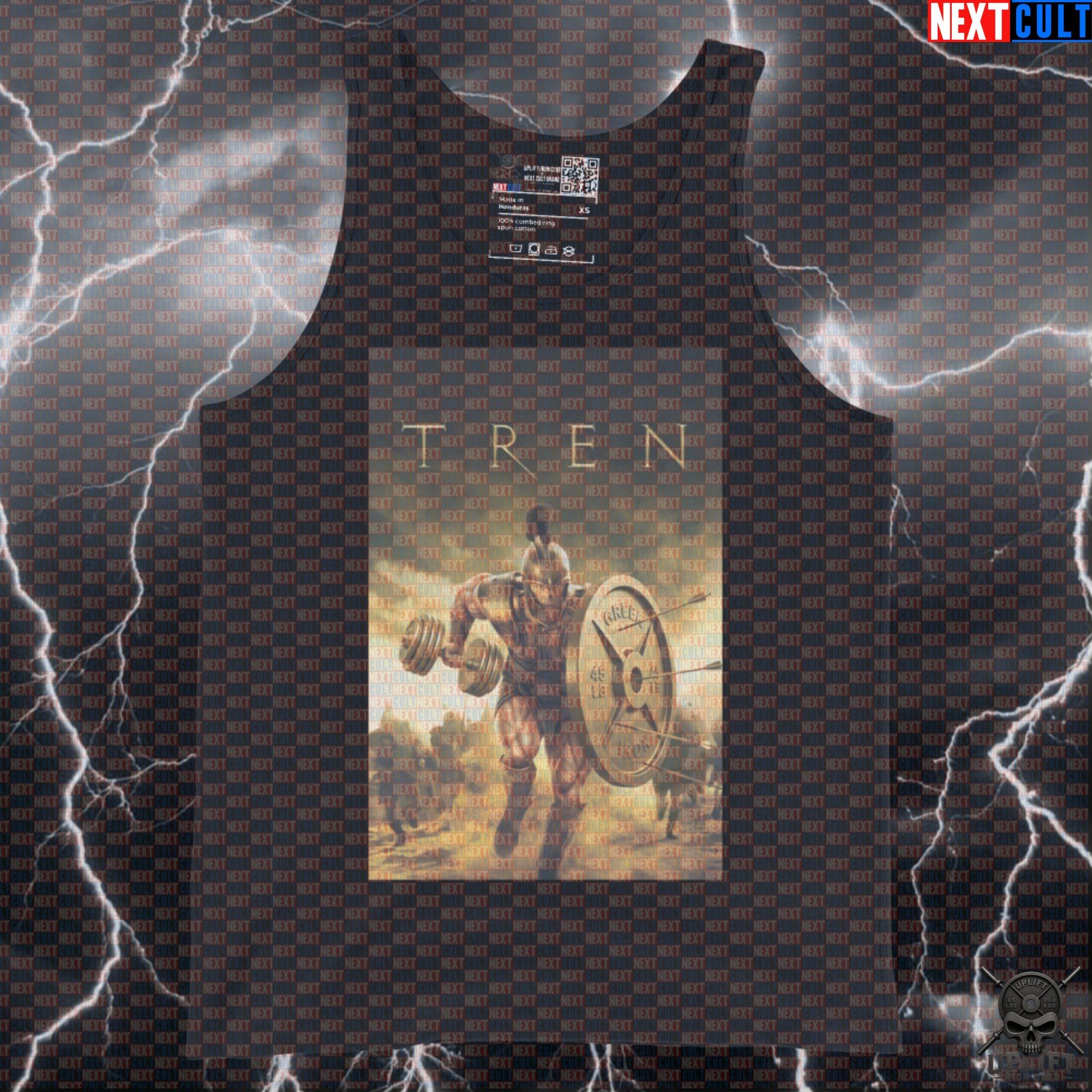 Tank Top Tren Troy Parody Muscle Shirt for Lifters Achilles Greek Mythology Gym Meme | Tank Tops | ["Ancient Greece", "Bodybuilding", "Brad Pitt", "Films", "Fitness", "Gym", "NCB", "Not Natty", "Steroids", "Troy", "Workout"]