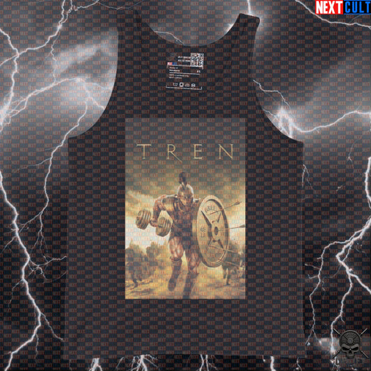 Tank Top Tren Troy Parody Muscle Shirt for Lifters Achilles Greek Mythology Gym Meme | Tank Tops | ["Ancient Greece", "Bodybuilding", "Brad Pitt", "Films", "Fitness", "Gym", "NCB", "Not Natty", "Steroids", "Troy", "Workout"]