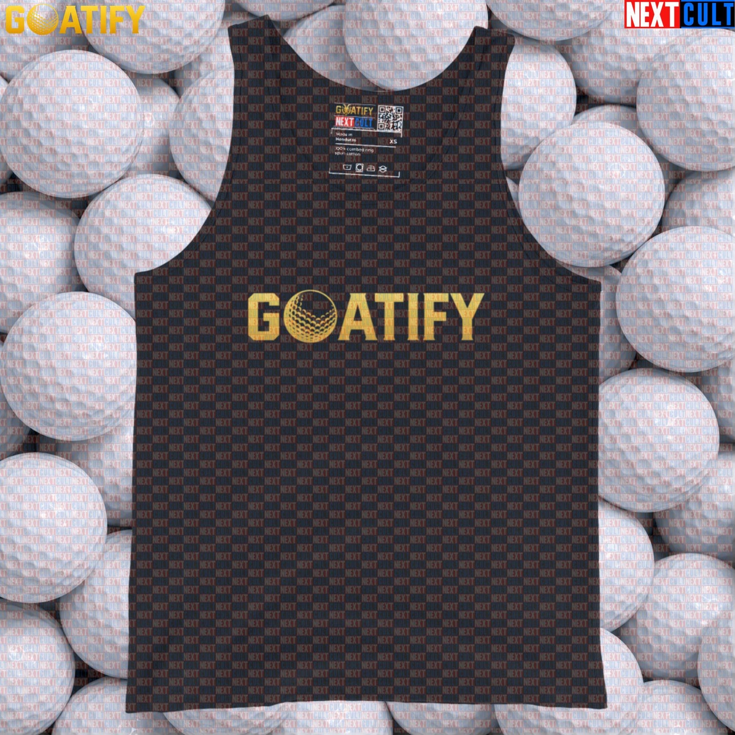 Golf GOAT Tank Top Golden Golf Ball Muscle Shirt for Golfers, Gym & Golf Gifts | GOATIFY | Tank Tops | ["Golf", "NCB", "PGA"]