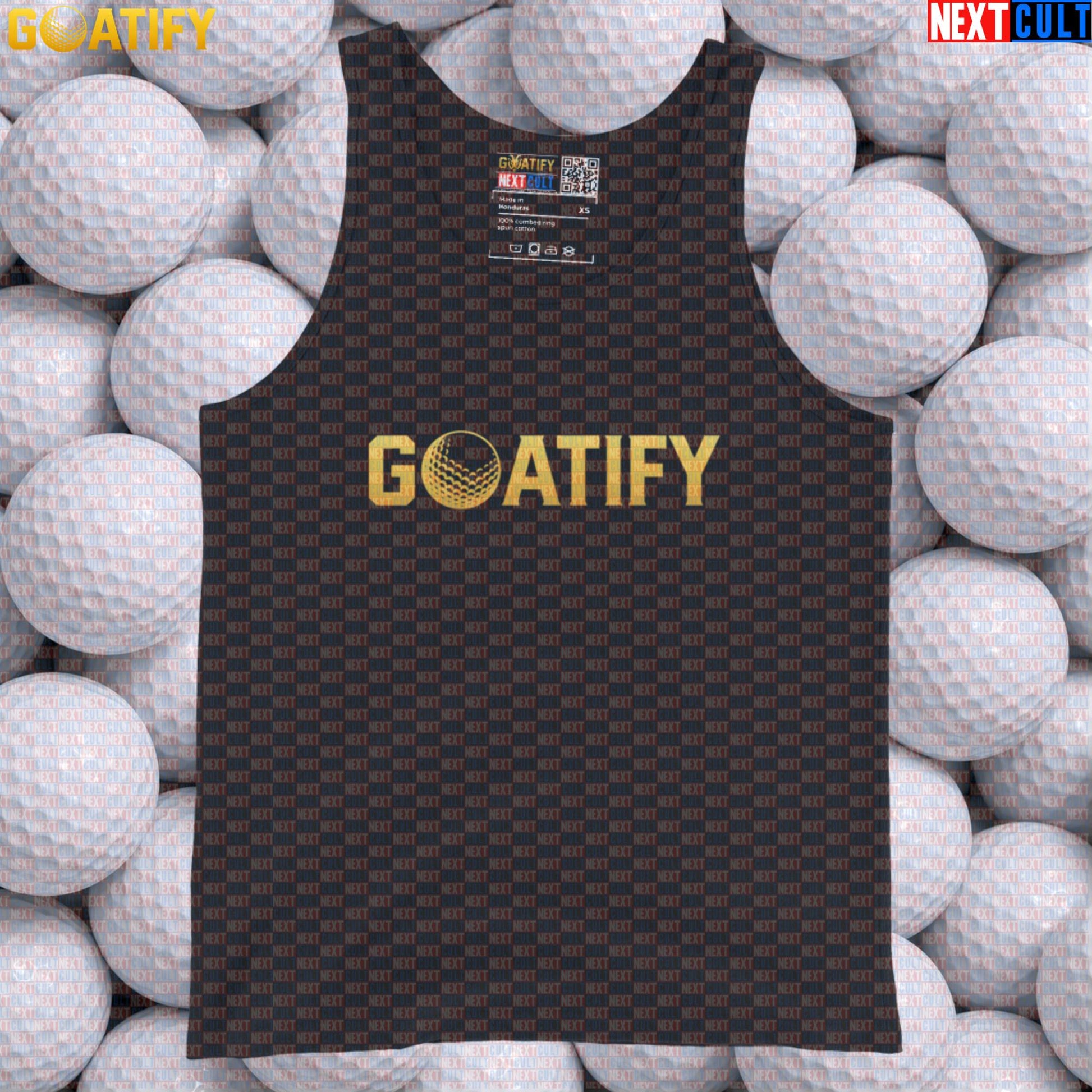 Golf GOAT Tank Top Golden Golf Ball Muscle Shirt for Golfers, Gym & Golf Gifts | GOATIFY | Tank Tops | ["Golf", "NCB", "PGA"]