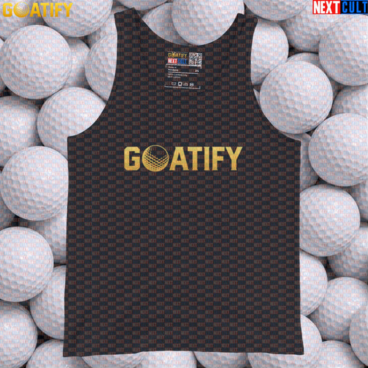 Golf GOAT Tank Top Golden Golf Ball Muscle Shirt for Golfers, Gym & Golf Gifts | GOATIFY | Tank Tops | ["Golf", "NCB", "PGA"]