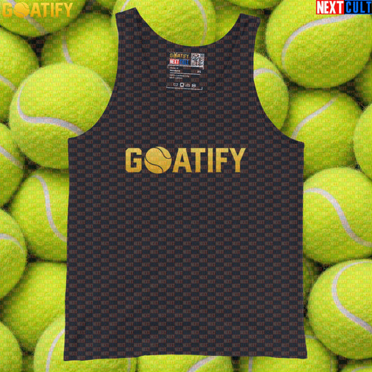 Tennis GOAT Tank Top Golden Ball Athletic Shirt for Tennis & Padel Players | GOATIFY | Tank Tops | ["NCB", "Padel", "Tennis"]