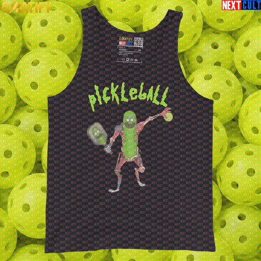 Pickleball Tank Top Pickle Rick Sports Meme for Players, Court Days & Funny Gifts | Tank Tops | ["NCB", "Pickleball"]