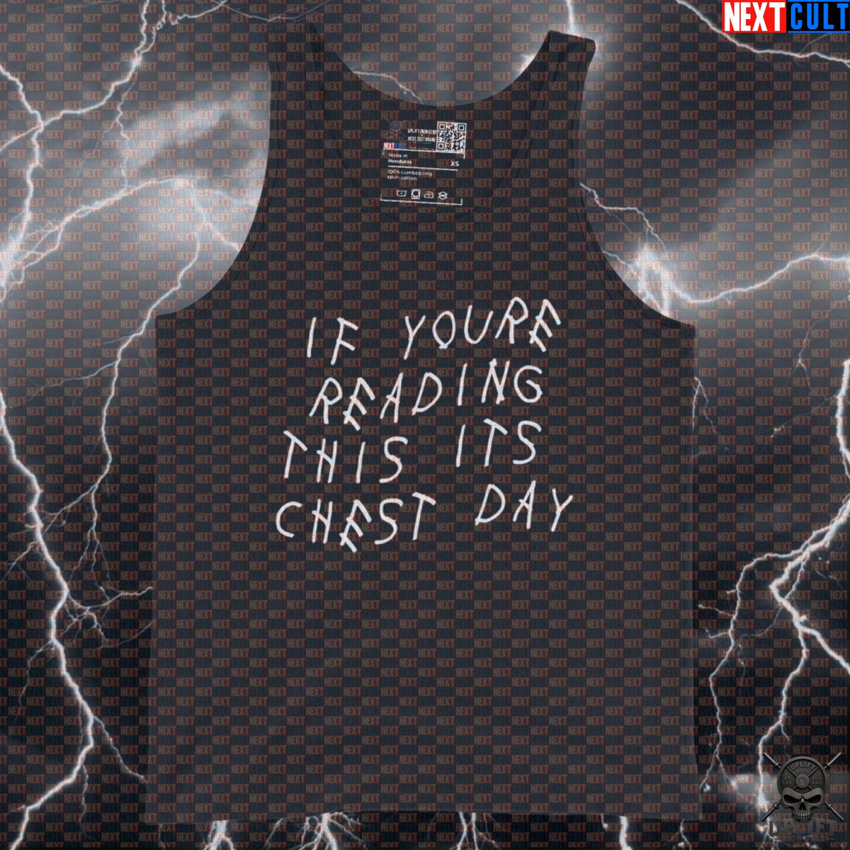 If You're Reading This Its Chest Day Gym Tank Top | Drake Meme Workout Vest Muscle Shirt Tank Tops Next Cult Brand