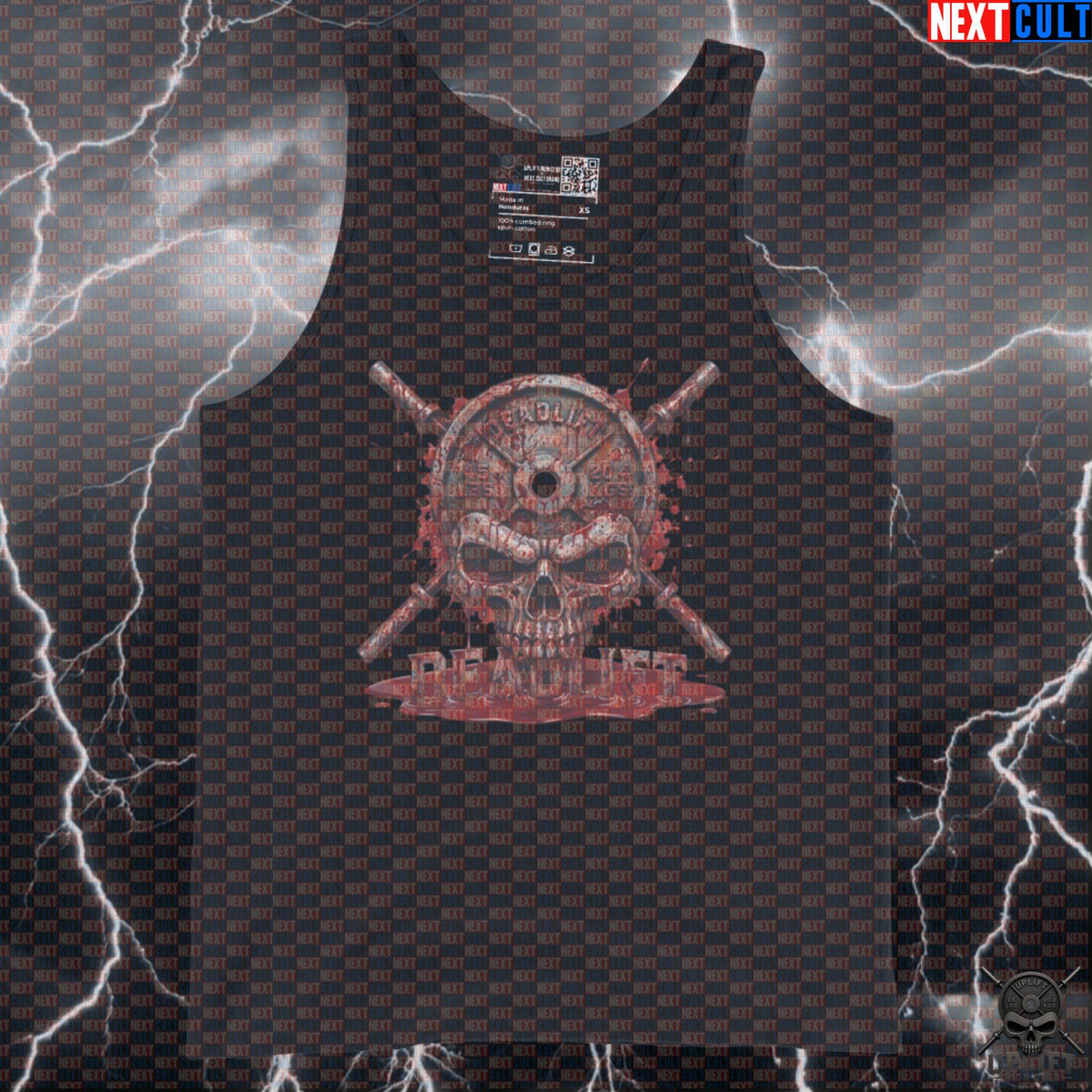 Deadlift Tank Top Bloody Skull Graphic for Bodybuilders, Hardcore Leg Day Gym Gift | Tank Tops | ["Bodybuilding", "Fitness", "Gym", "Halloween", "Hardcore", "Leg Day", "NCB", "Powerlifting", "Workout"]