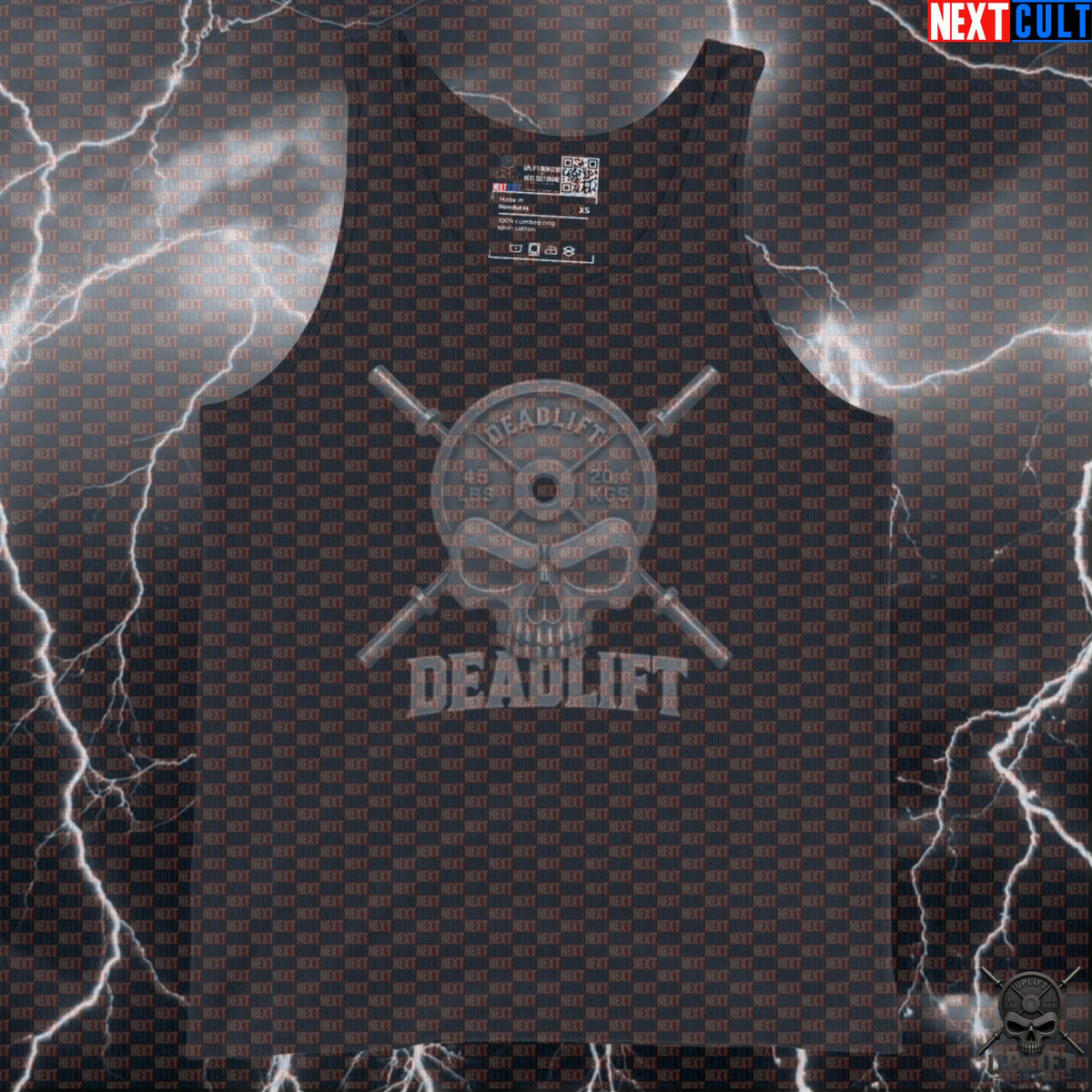 Deadlift Tank Top Skull Graphic for Lifters, Hardcore Bodybuilding Training Top Gift Tank Tops Next Cult Brand