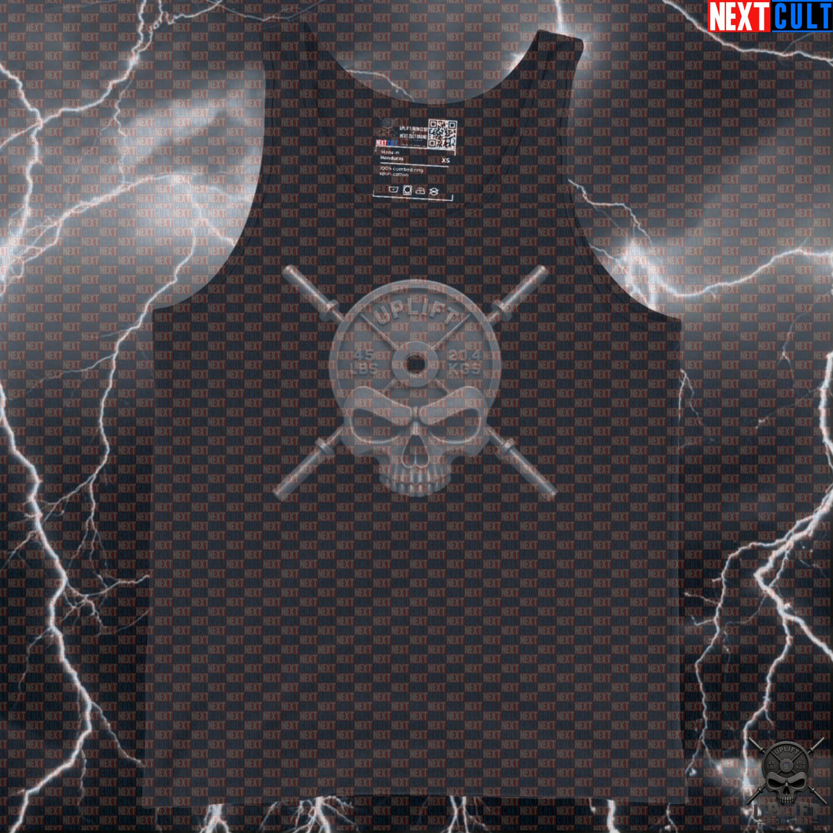 Gym Tank Top Skull Muscle Shirt for Powerlifting Bodybuilding Training Uplift Iron Club | Tank Tops | ["Bodybuilding", "Fitness", "Gym", "Hardcore", "NCB", "Powerlifting", "Workout"]