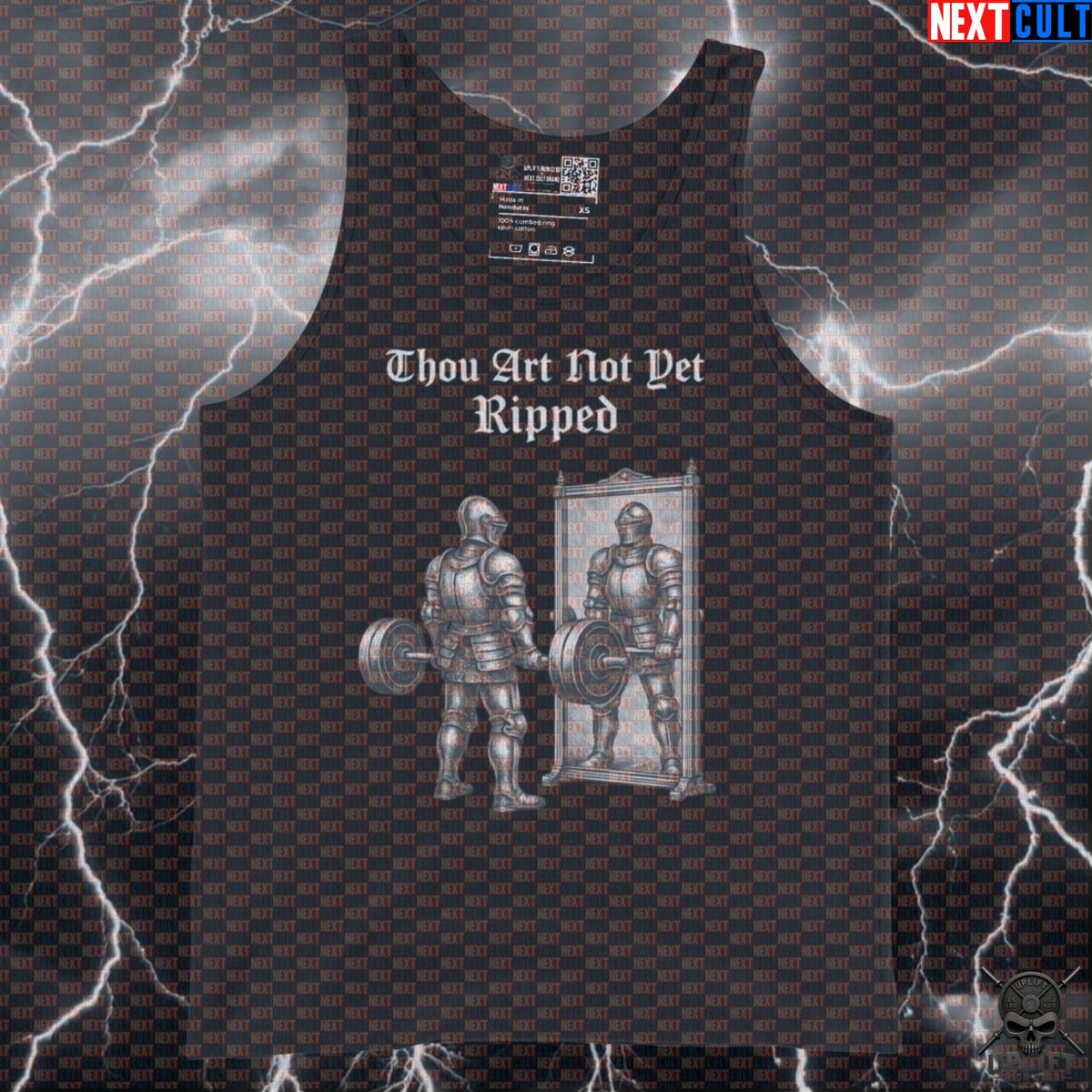 Gym Tank Top Thou Art Not Yet Ripped Medieval Knight Deadlift Bodybuilding Tank Tank Tops Next Cult Brand