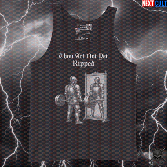 Gym Tank Top Thou Art Not Yet Ripped Medieval Knight Deadlift Bodybuilding Tank Tank Tops Next Cult Brand
