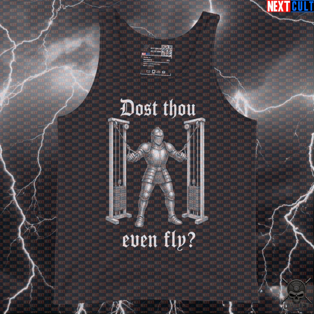 Gym Tank Top Dost Thou Even Fly Medieval Knight Chest Fly Muscle Shirt for Lifters Tank Tops Next Cult Brand