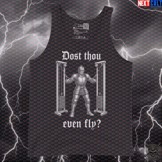 Gym Tank Top Dost Thou Even Fly Medieval Knight Chest Fly Muscle Shirt for Lifters Tank Tops Next Cult Brand