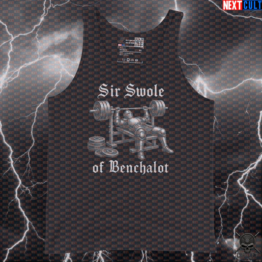 Gym Tank Top Sir Swole of Benchalot Medieval Knight Chest Day Muscle Shirt for Lifters Tank Tops Next Cult Brand