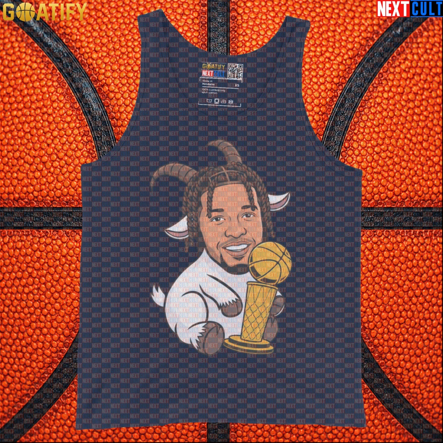 Jalen Brunson Tank Top – Finals MVP GOAT Muscle Shirt for Knicks Basketball Fans Navy Next Cult Brand