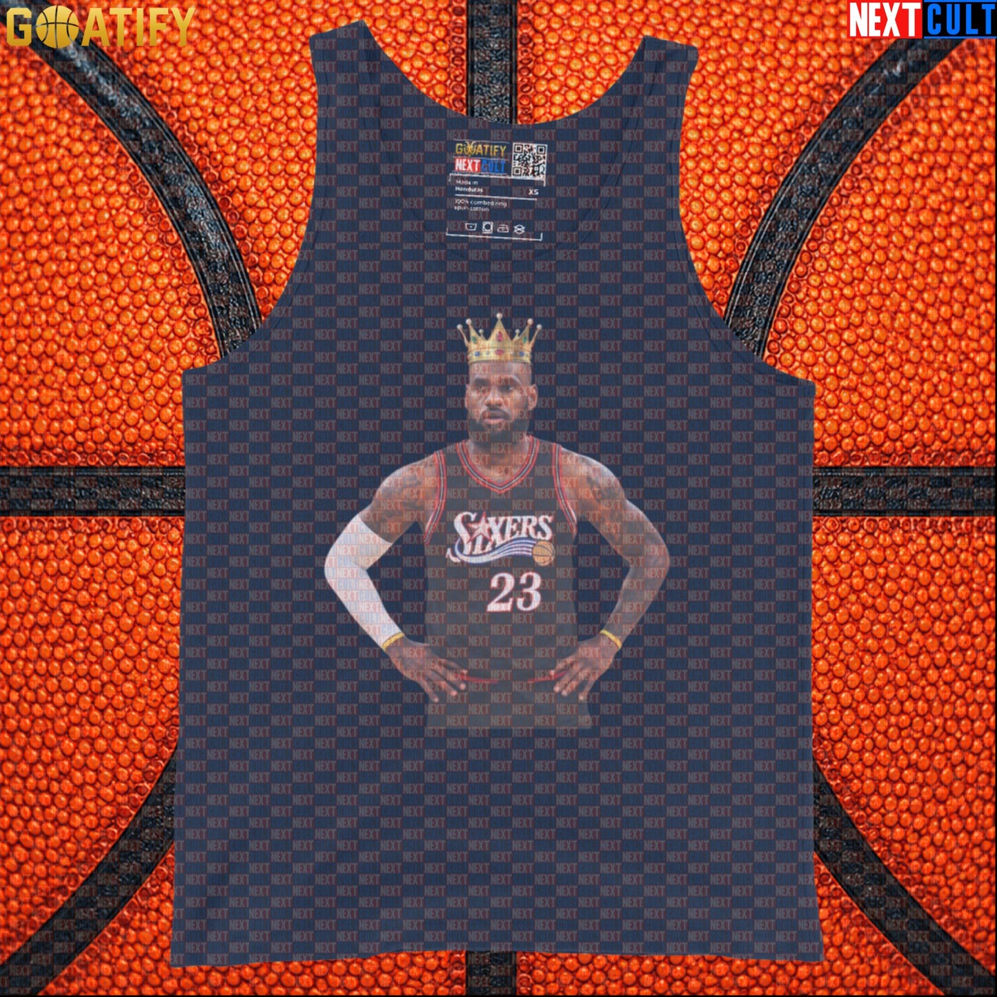 LeBron James Tank Top – King of Philly 76ers Basketball Muscle Shirt for NBA Fans & Gym |  | ["Basketball", "LeBron James", "NBA", "Philadelphia 76ers"]