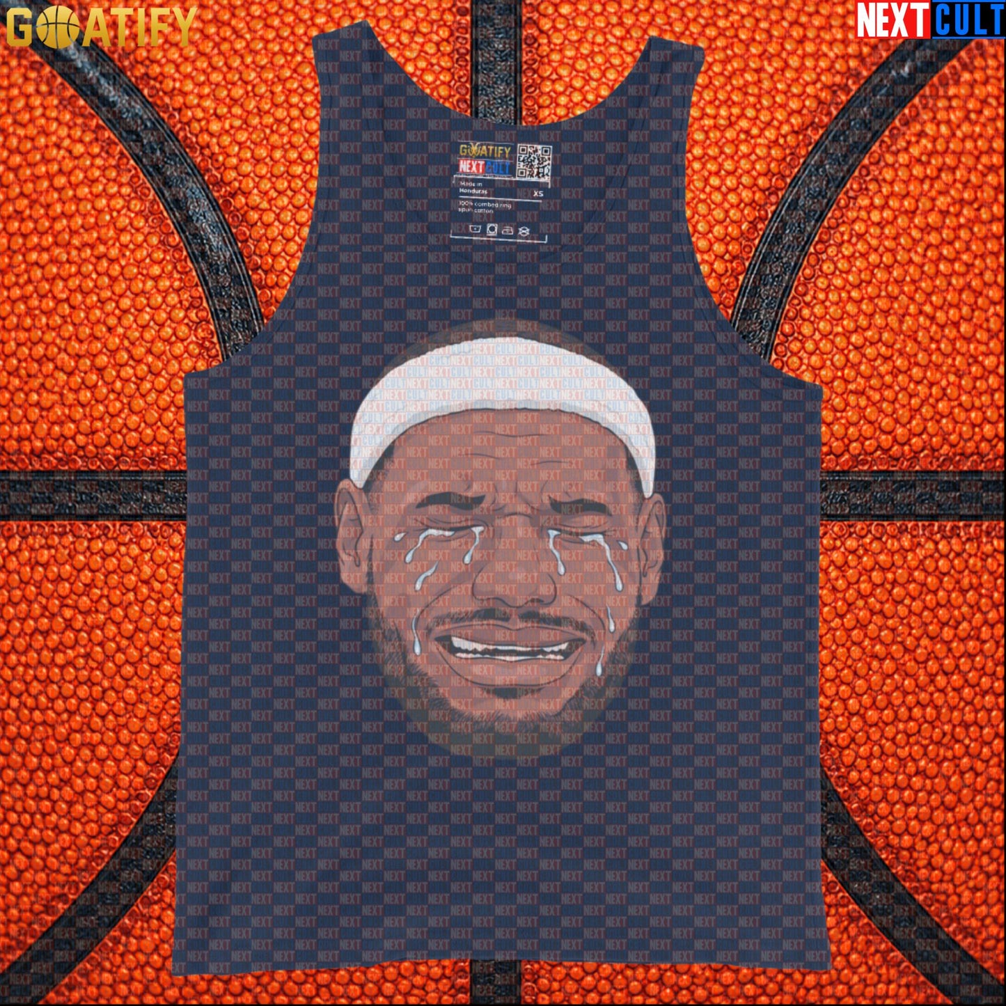 Crying LeBron Meme Tank Top – Funny NBA Basketball Muscle Shirt Game Day Gift for Fans |  | ["Basketball", "LeBron James", "NBA"]