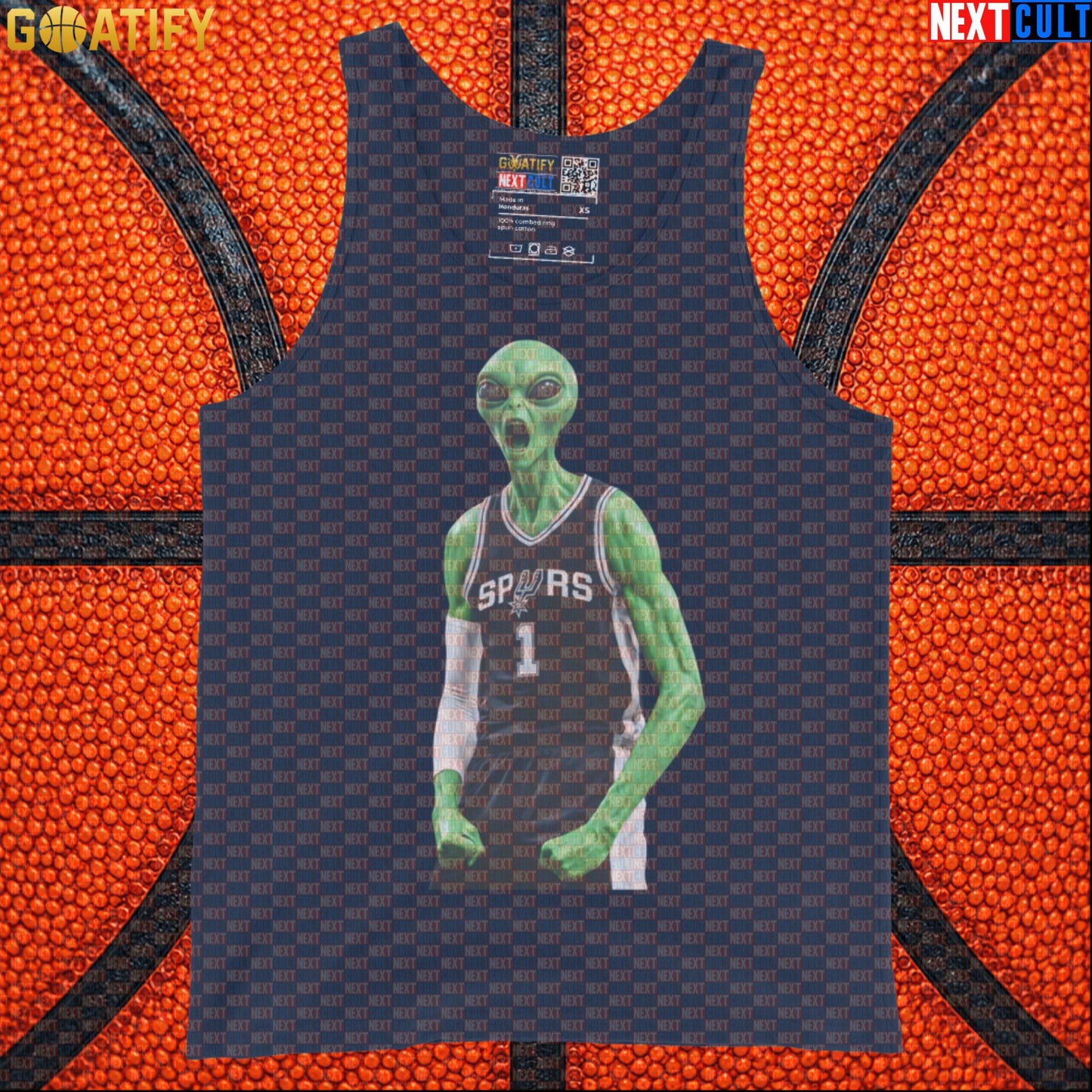 Basketball Tank Top Alien Wemby Celebration for Victor Wembanyama Fans and Gym Wear |  | ["Basketball", "France", "NBA", "San Antonio Spurs", "Victor Wembanyama", "Wemby"]