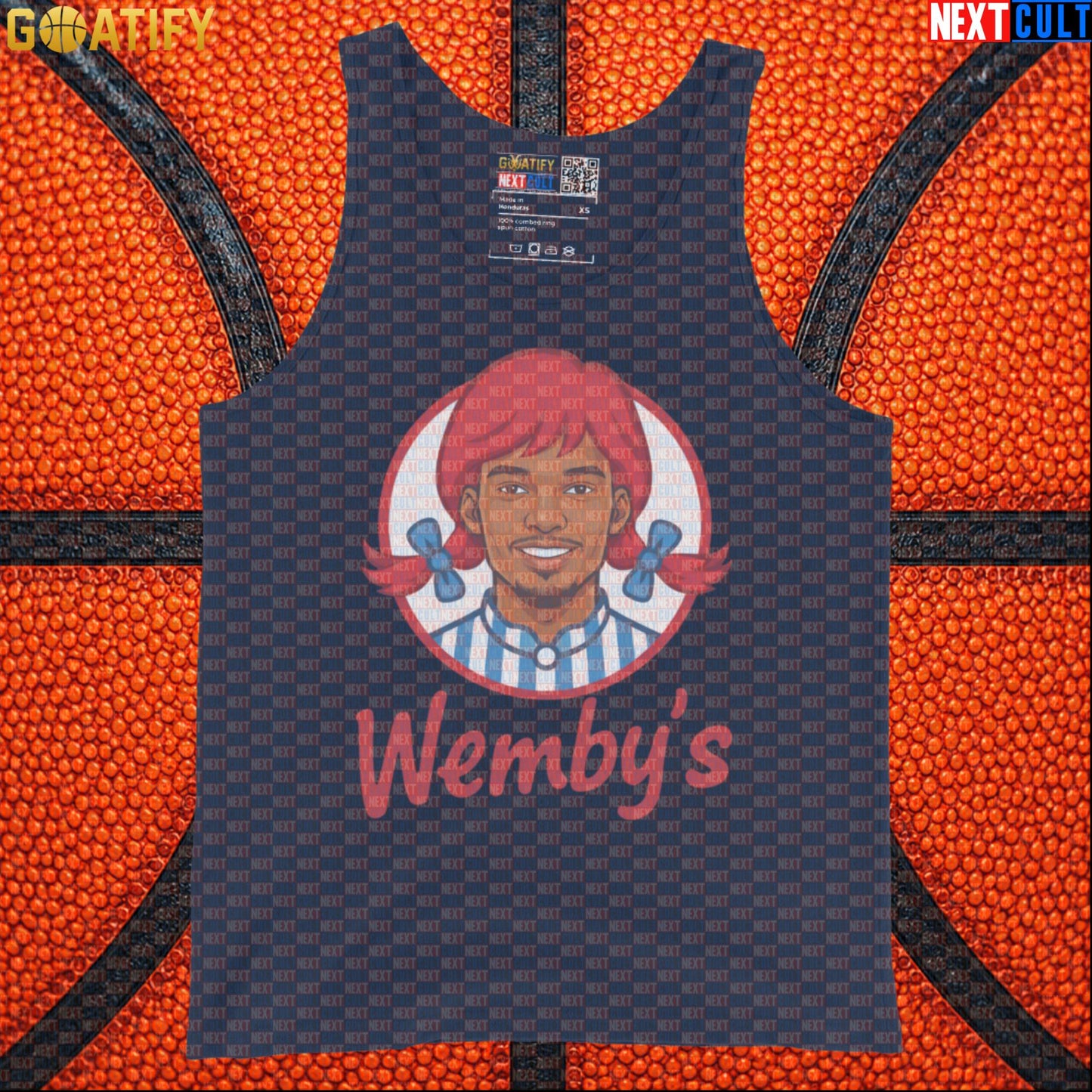 Basketball Tank Top Wemby's Logo Parody for Spurs Fans, Gym Wear and Funny NBA Gifts |  | ["Basketball", "France", "NBA", "San Antonio Spurs", "Victor Wembanyama", "Wemby"]