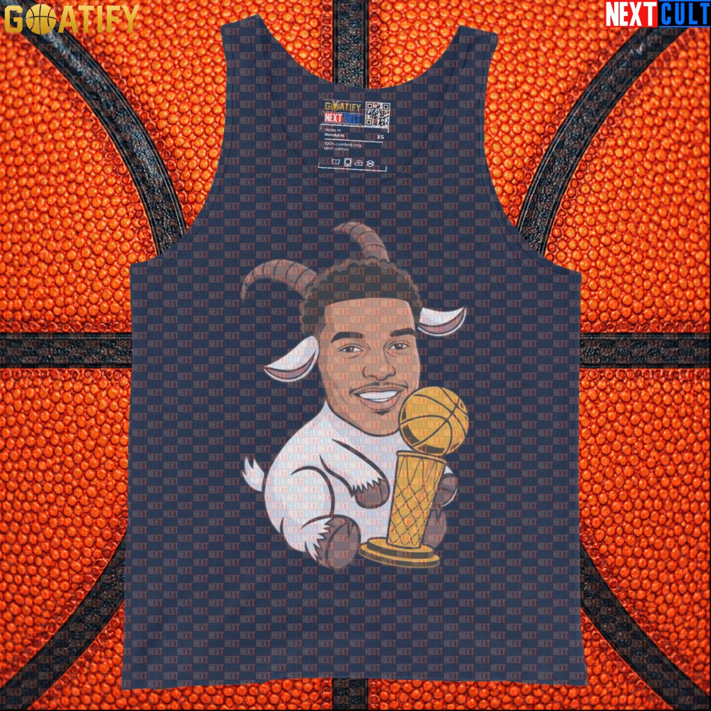 Basketball Tank Top Victor Wembanyama GOAT Championship Cartoon for Spurs Fans & Gym Wear |  | ["Basketball", "France", "NBA", "San Antonio Spurs", "Victor Wembanyama", "Wemby"]