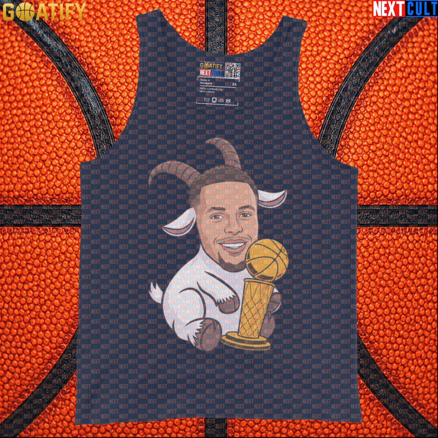 Basketball Tank Top Stephen Curry GOAT Champion Muscle Shirt for Warriors Fans & Gym Wear | Tank Tops | ["Basketball", "Golden State Warriors", "NBA", "NCB", "Stephen Curry"]