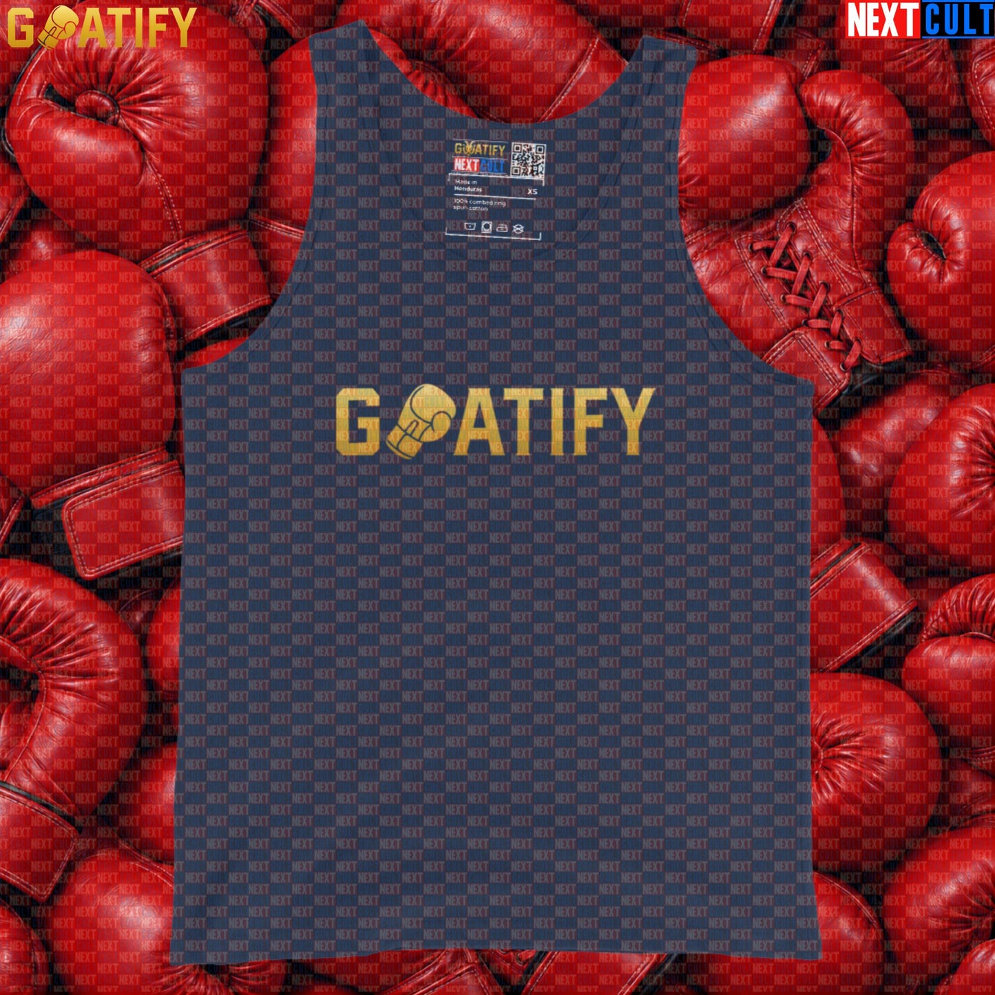 Boxing GOAT Tank Top GOATIFY Gold Fight Muscle Shirt for Boxing Fans & Martial Arts Training | Tank Tops | ["Boxing", "Martial Arts", "NCB"]