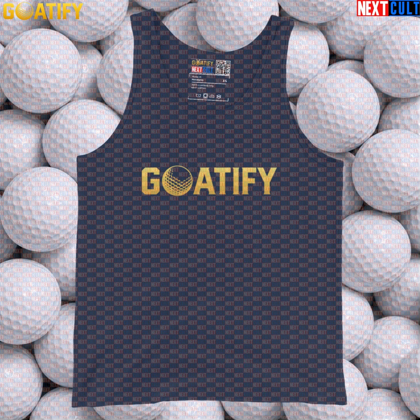 Golf GOAT Tank Top Golden Golf Ball Muscle Shirt for Golfers, Gym & Golf Gifts | GOATIFY | Tank Tops | ["Golf", "NCB", "PGA"]