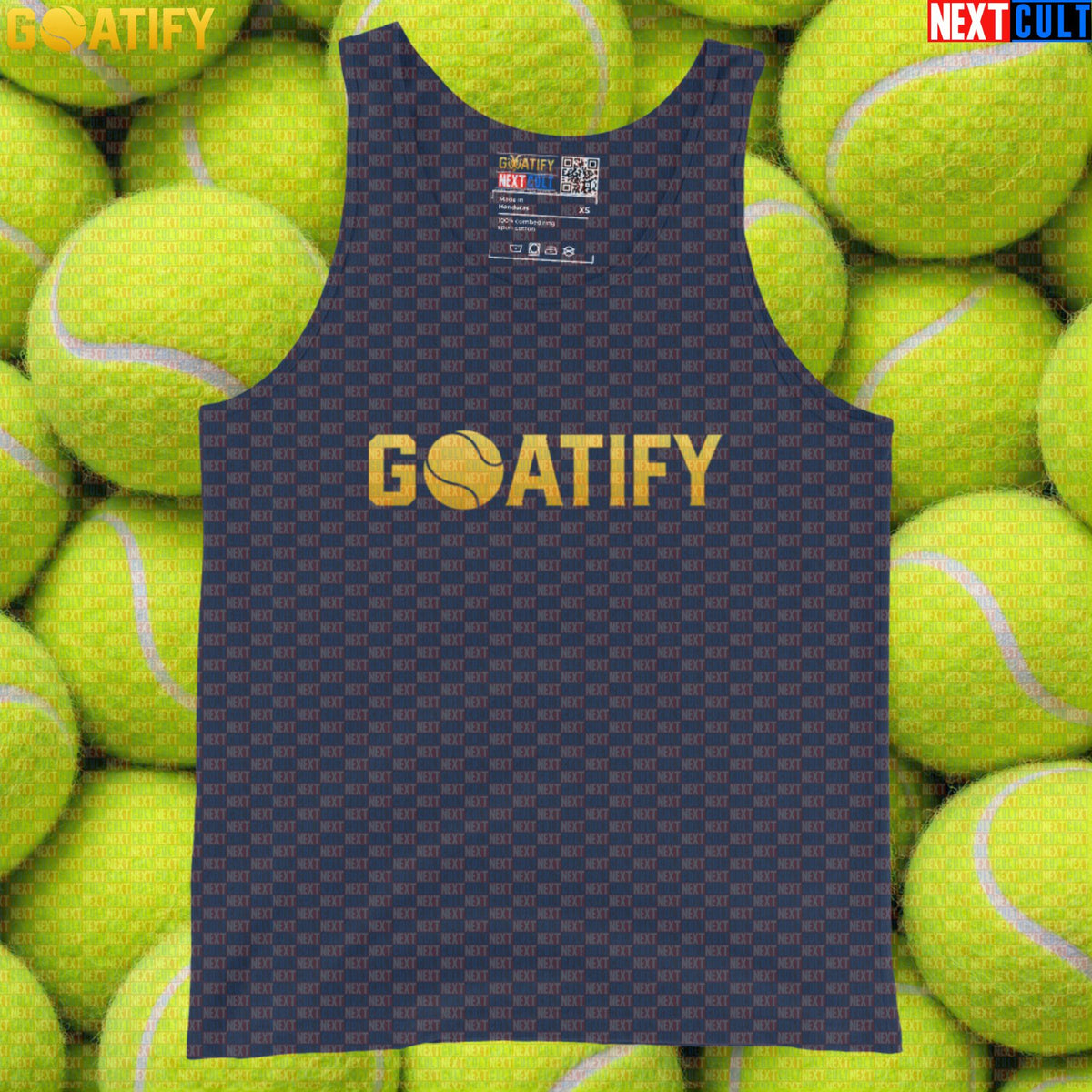 Tennis GOAT Tank Top Golden Ball Athletic Shirt for Tennis & Padel Players | GOATIFY | Tank Tops | ["NCB", "Padel", "Tennis"]
