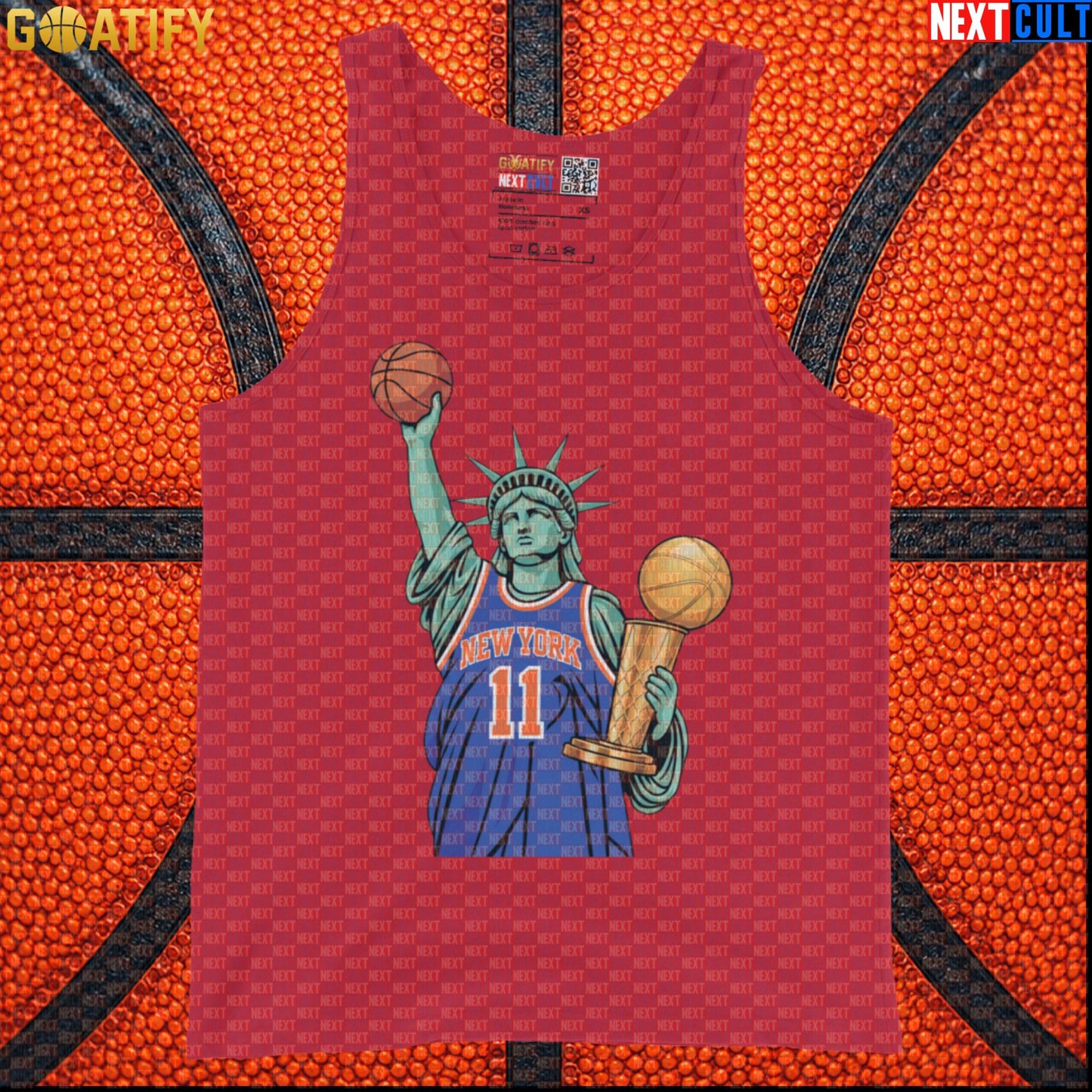 New York Knicks Tank Top – 2026 Champs Muscle Shirt for Basketball and Sports Fans Red Next Cult Brand