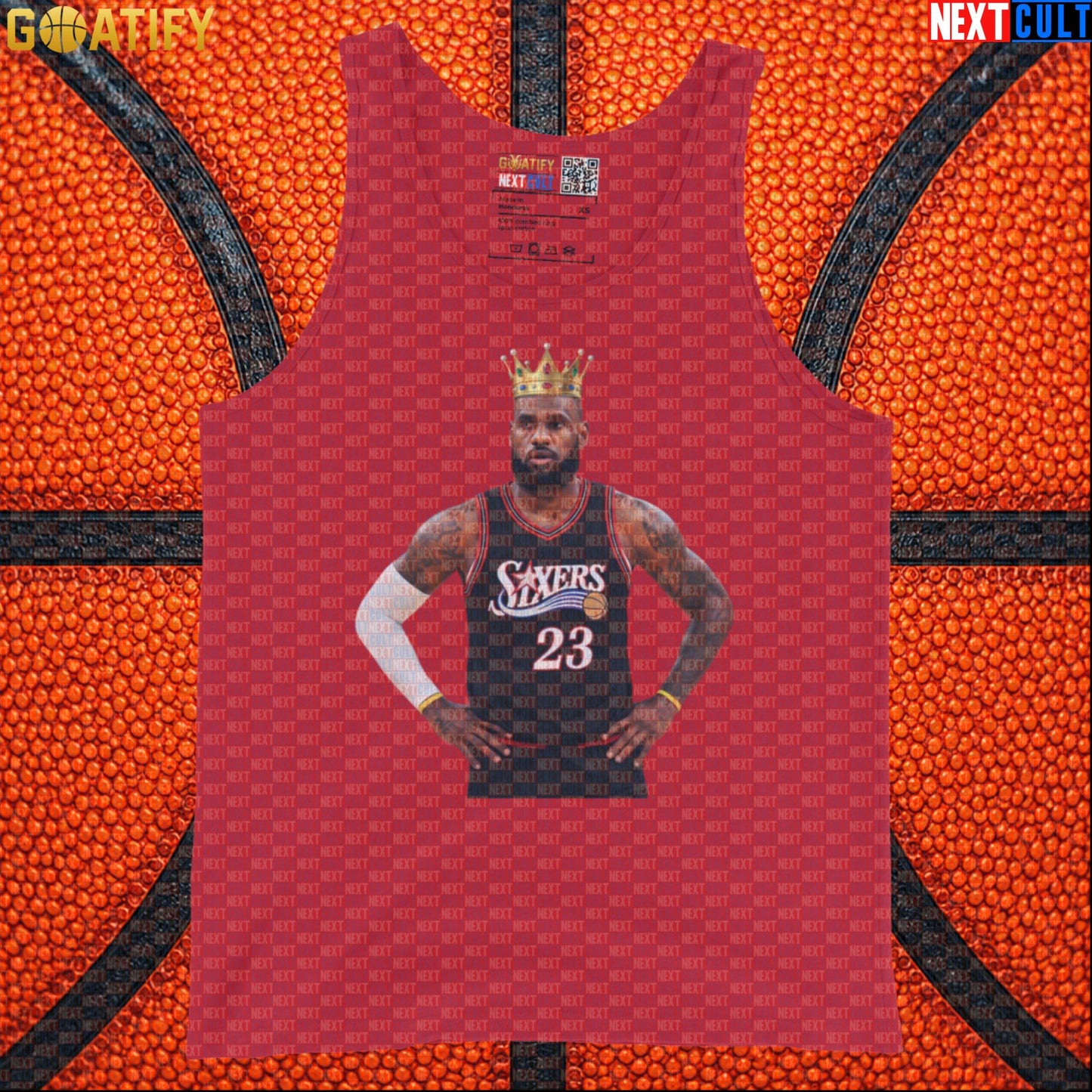 LeBron James Tank Top – King of Philly 76ers Basketball Muscle Shirt for NBA Fans & Gym |  | ["Basketball", "LeBron James", "NBA", "Philadelphia 76ers"]