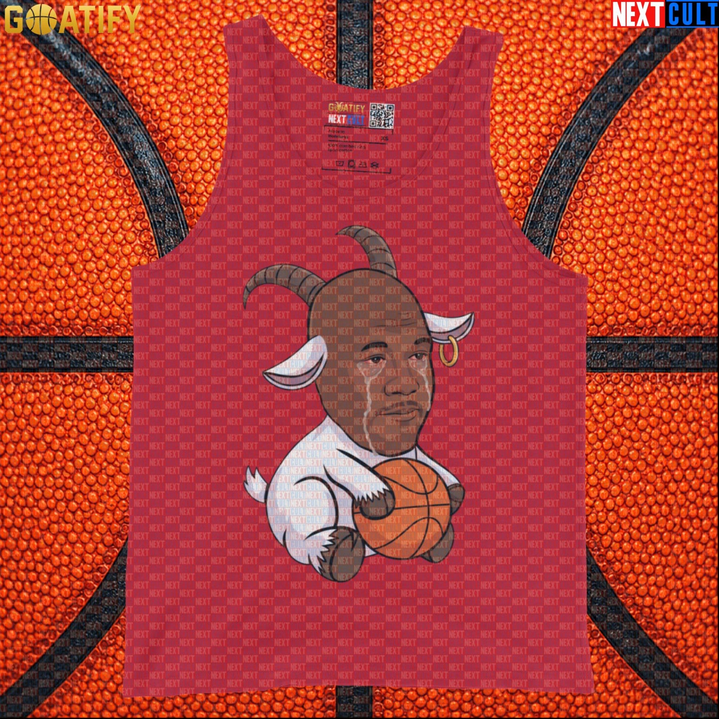 Michael Jordan Tank Top - Crying Jordan GOAT Meme Muscle Shirt for Chicago Bulls NBA Fans |  | ["Basketball", "Chicago Bulls", "Michael Jordan", "NBA"]