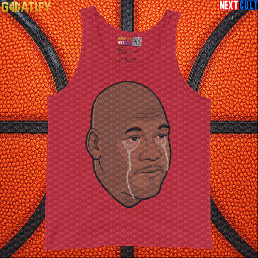 Michael Jordan Tank Top Crying Jordan Meme Muscle Shirt for Chicago Bulls NBA Fans |  | ["Basketball", "Chicago Bulls", "Michael Jordan", "NBA"]