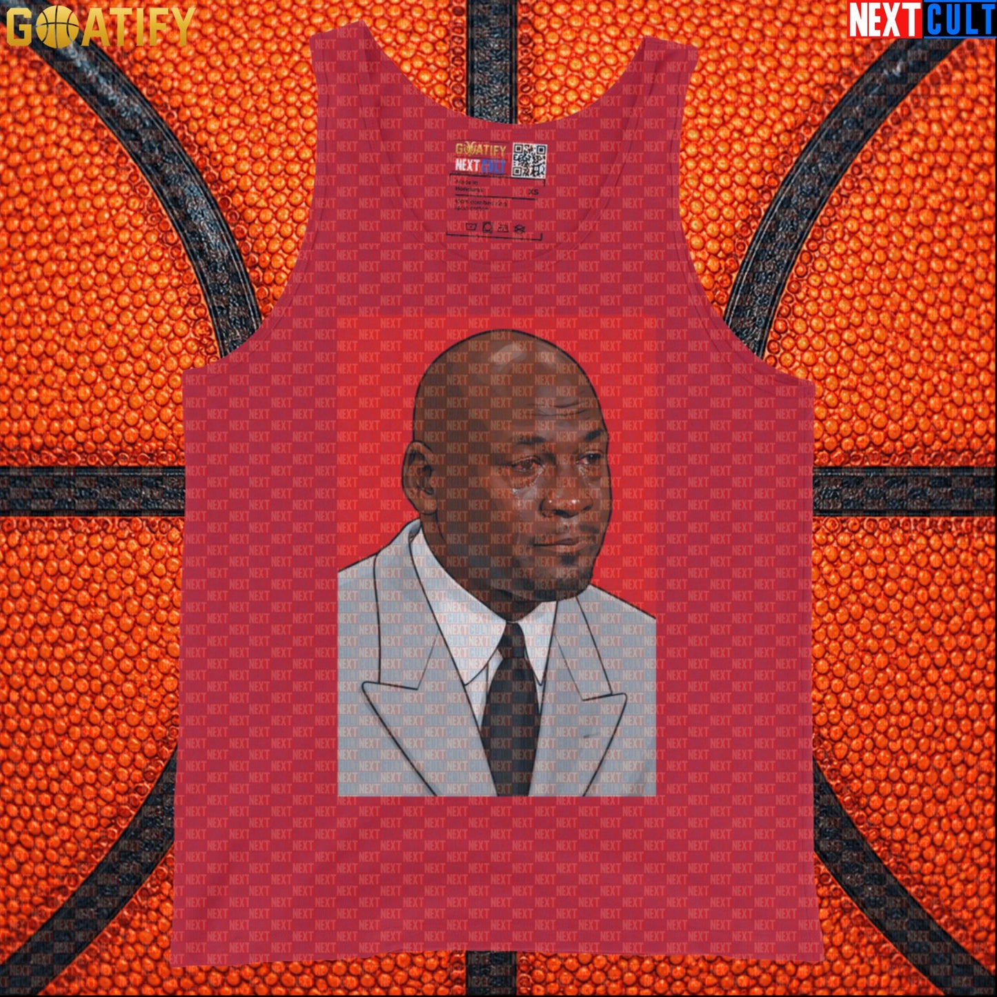 Michael Jordan Tank Top Crying Jordan Meme Muscle Shirt Gift for Chicago Bulls NBA Fans |  | ["Basketball", "Chicago Bulls", "Michael Jordan", "NBA"]