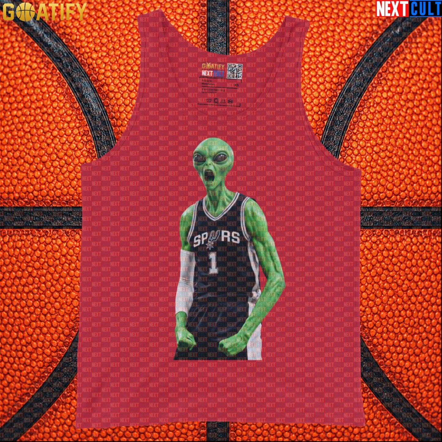 Basketball Tank Top Alien Wemby Celebration for Victor Wembanyama Fans and Gym Wear |  | ["Basketball", "France", "NBA", "San Antonio Spurs", "Victor Wembanyama", "Wemby"]