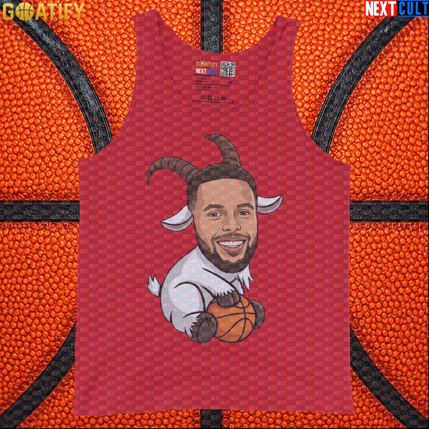 Stephen Curry Tank Top GOAT Basketball Muscle Shirt for Warriors Fans, Funny NBA Sports Gift | Tank Tops | ["Basketball", "Golden State Warriors", "NBA", "NCB", "Stephen Curry"]