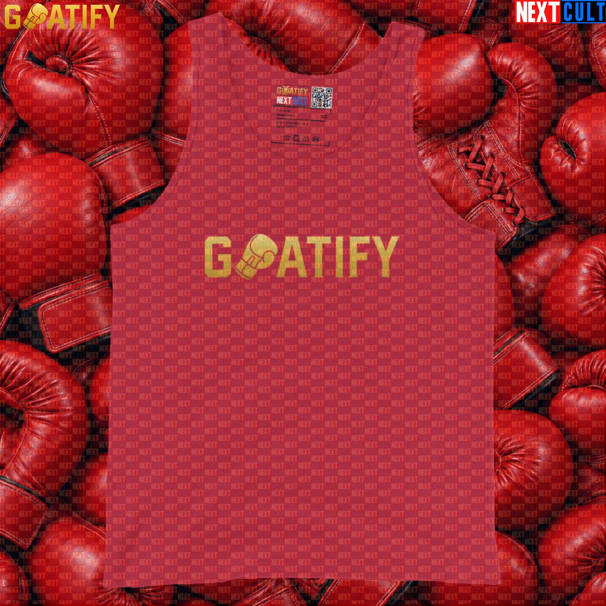 Boxing GOAT Tank Top GOATIFY Gold Fight Muscle Shirt for Boxing Fans & Martial Arts Training | Tank Tops | ["Boxing", "Martial Arts", "NCB"]