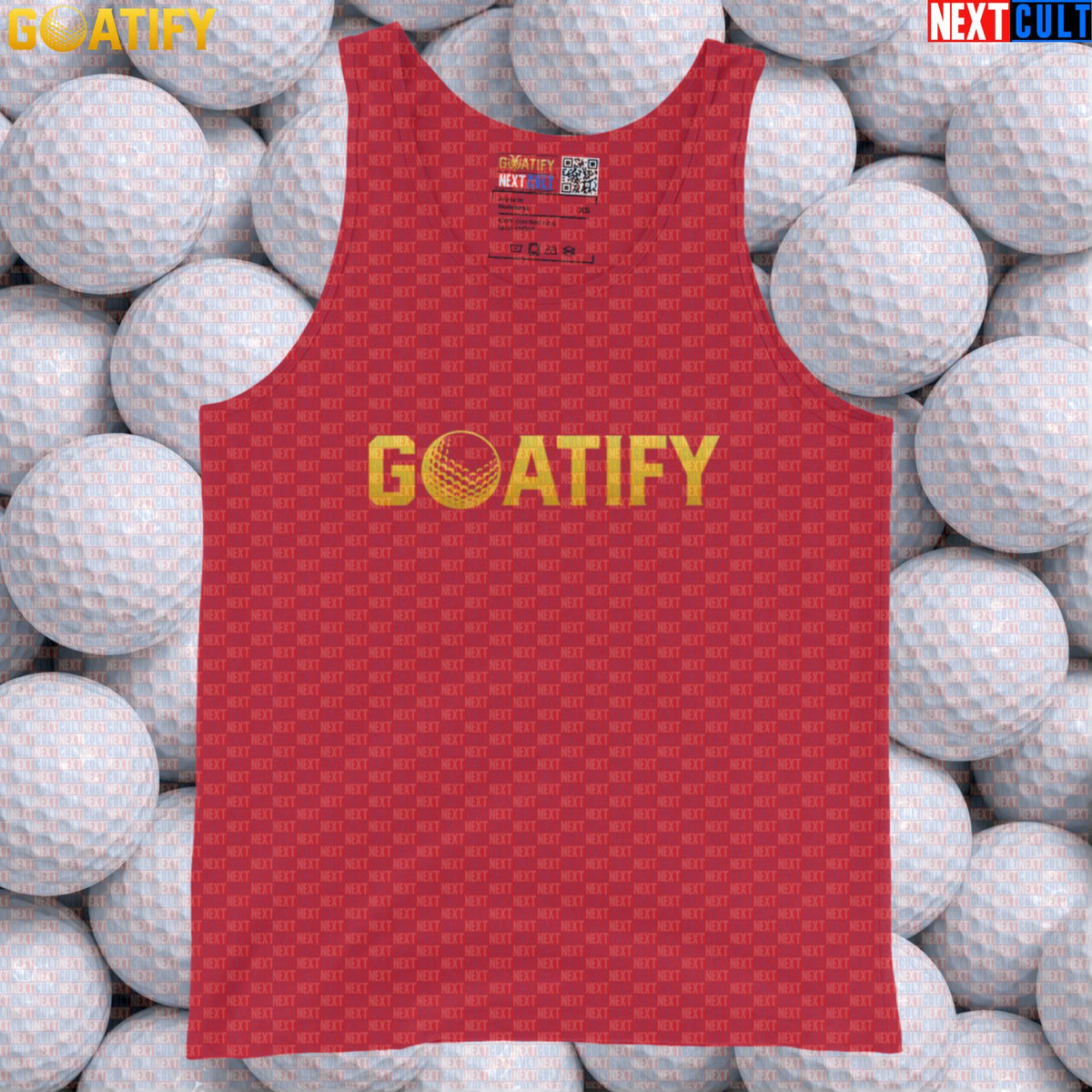 Golf GOAT Tank Top Golden Golf Ball Muscle Shirt for Golfers, Gym & Golf Gifts | GOATIFY | Tank Tops | ["Golf", "NCB", "PGA"]