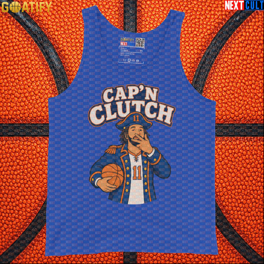 Jalen Brunson Tank Top – Captain Clutch Muscle Shirt for Knicks Fans and Pickup Basketball |  | ["Basketball", "Jalen Brunson", "NBA", "New York Knicks"]
