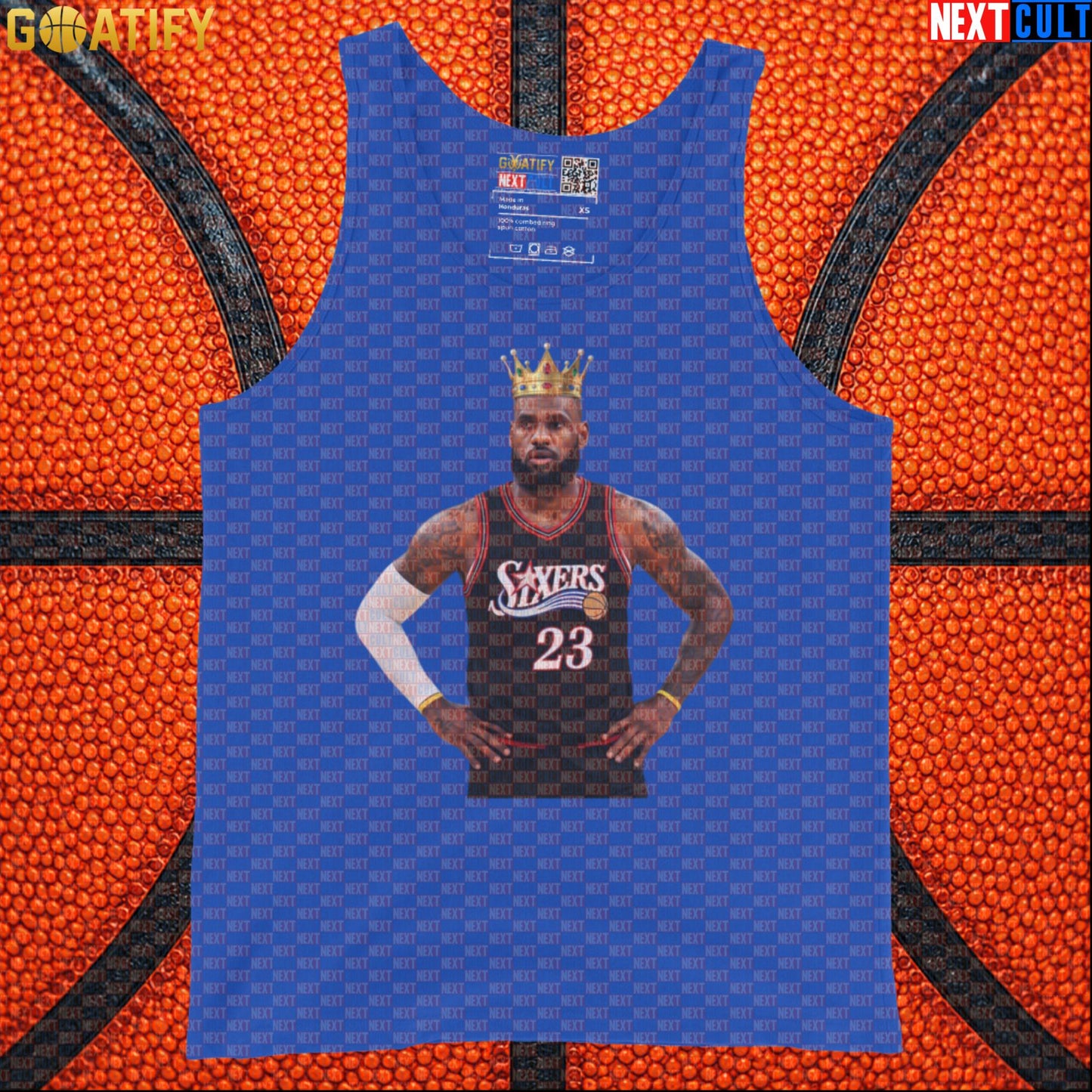 LeBron James Tank Top – King of Philly 76ers Basketball Muscle Shirt for NBA Fans & Gym |  | ["Basketball", "LeBron James", "NBA", "Philadelphia 76ers"]