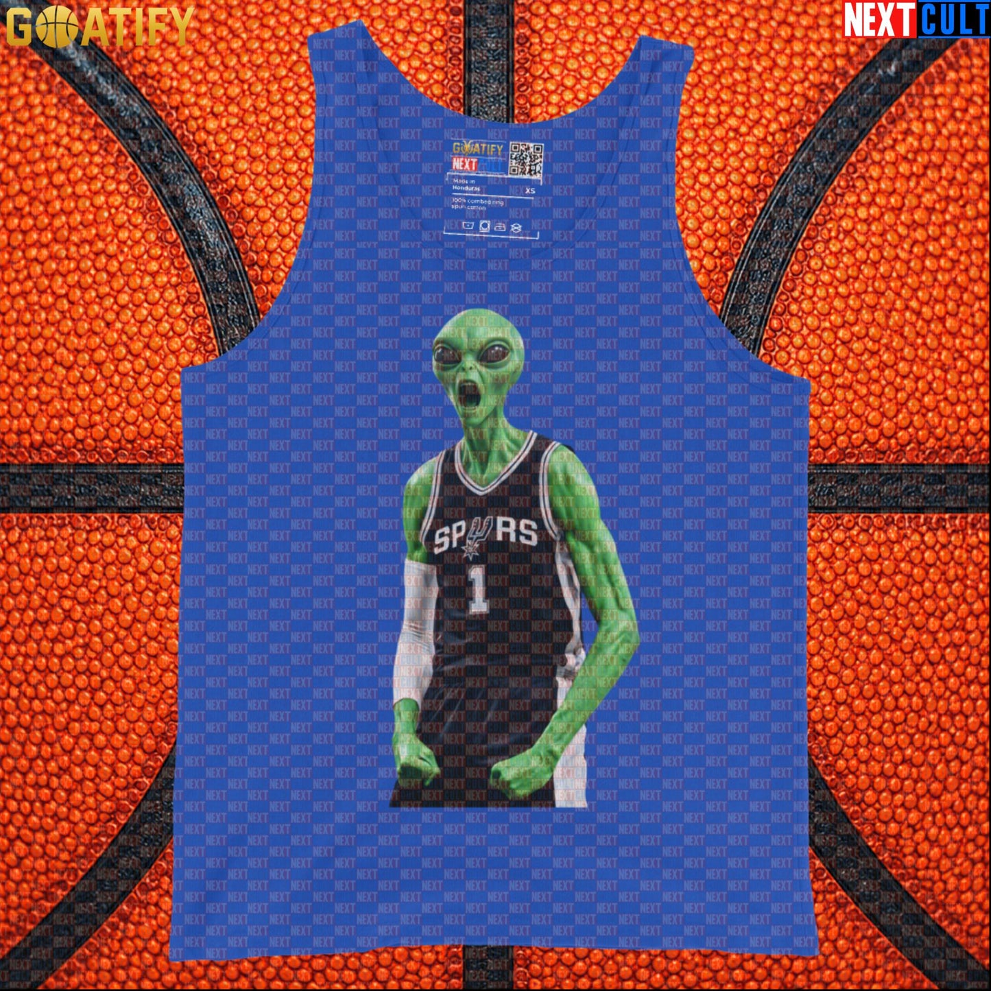 Basketball Tank Top Alien Wemby Celebration for Victor Wembanyama Fans and Gym Wear |  | ["Basketball", "France", "NBA", "San Antonio Spurs", "Victor Wembanyama", "Wemby"]