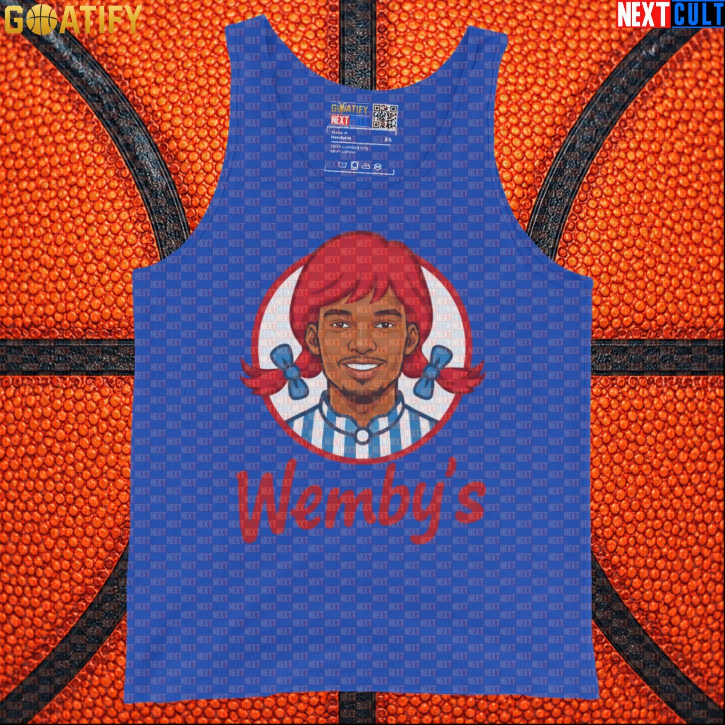 Basketball Tank Top Wemby's Logo Parody for Spurs Fans, Gym Wear and Funny NBA Gifts |  | ["Basketball", "France", "NBA", "San Antonio Spurs", "Victor Wembanyama", "Wemby"]