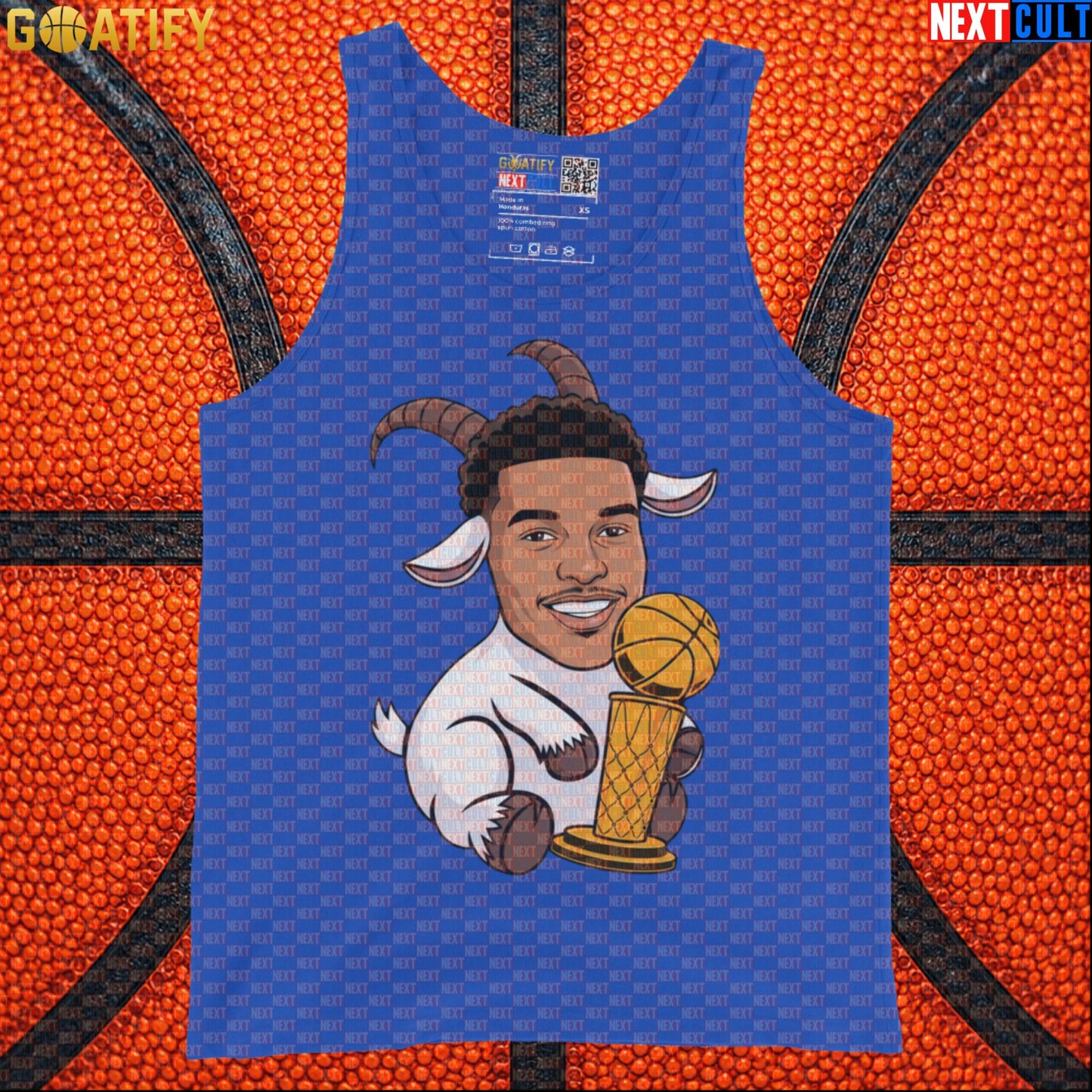 Basketball Tank Top Victor Wembanyama GOAT Championship Cartoon for Spurs Fans & Gym Wear |  | ["Basketball", "France", "NBA", "San Antonio Spurs", "Victor Wembanyama", "Wemby"]