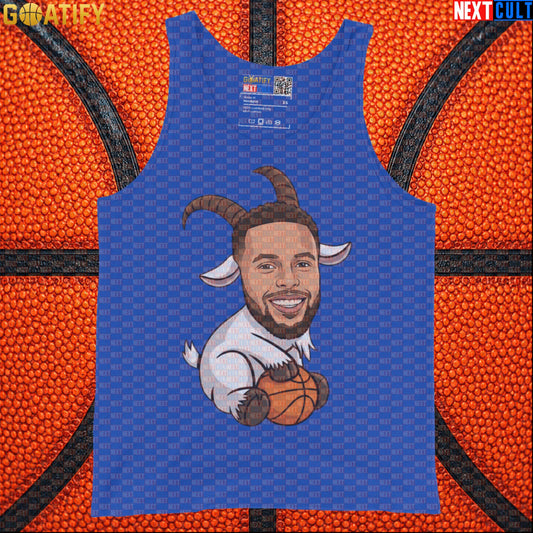 Stephen Curry Tank Top GOAT Basketball Muscle Shirt for Warriors Fans, Funny NBA Sports Gift | Tank Tops | ["Basketball", "Golden State Warriors", "NBA", "NCB", "Stephen Curry"]