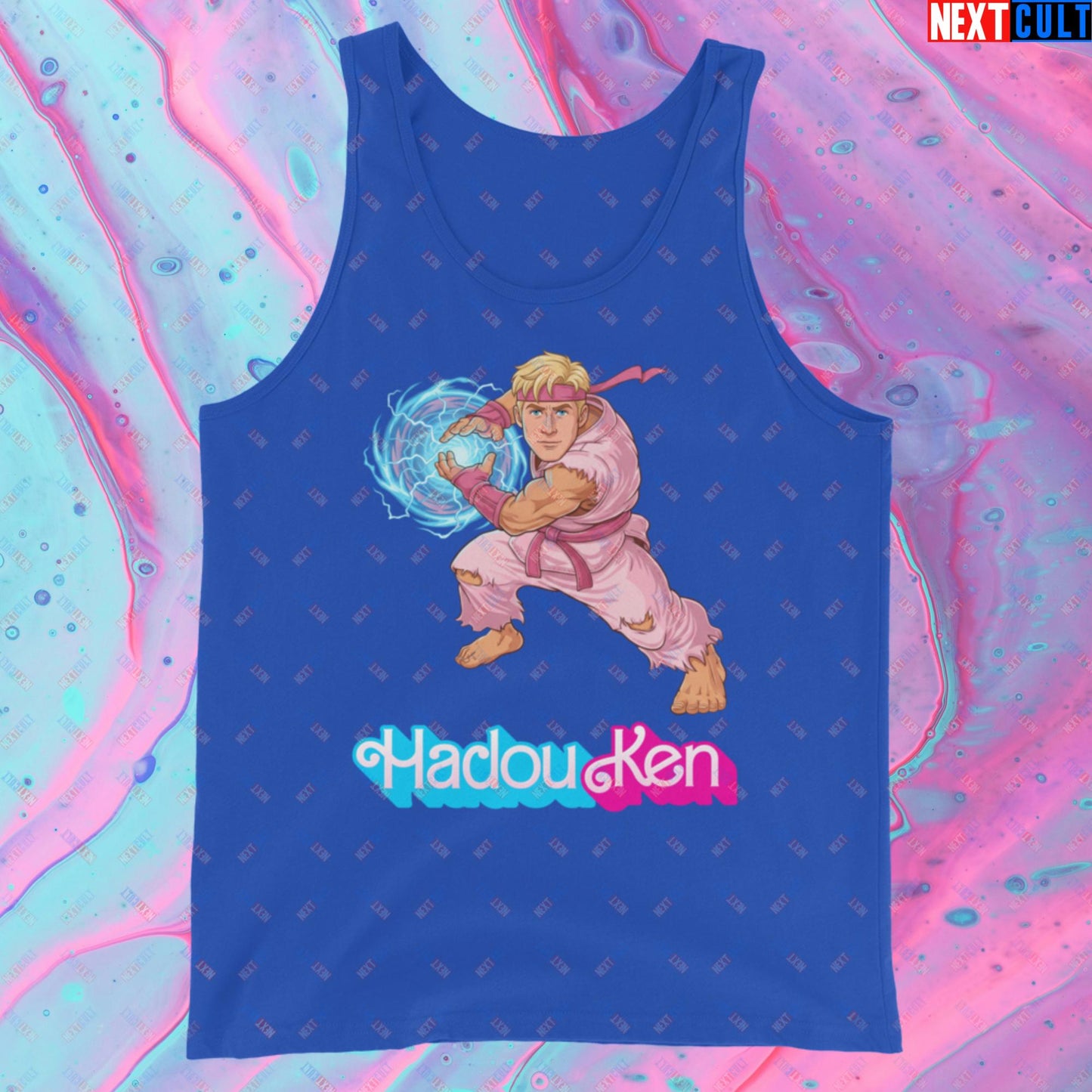Hadouken Ken Barbie Ryan Gosling Street Fighter Funny Tank Top True Royal Tank Tops Next Cult Brand