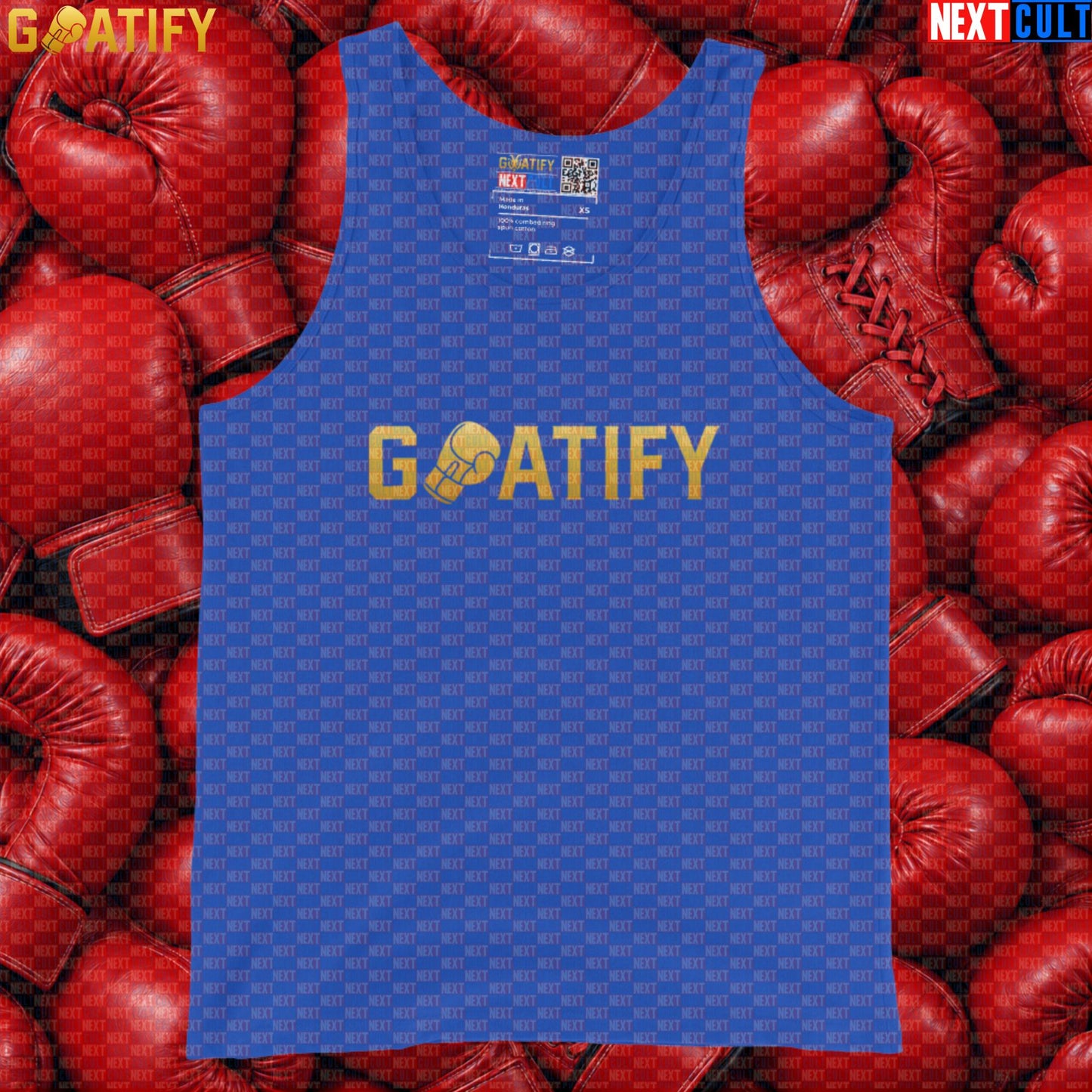 Boxing GOAT Tank Top GOATIFY Gold Fight Muscle Shirt for Boxing Fans & Martial Arts Training | Tank Tops | ["Boxing", "Martial Arts", "NCB"]