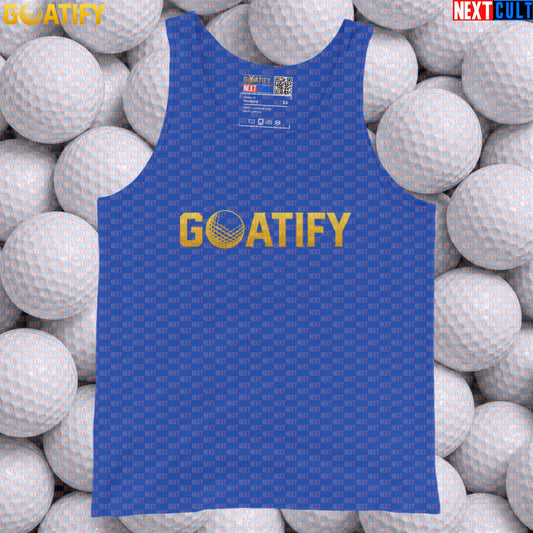 Golf GOAT Tank Top Golden Golf Ball Muscle Shirt for Golfers, Gym & Golf Gifts | GOATIFY | Tank Tops | ["Golf", "NCB", "PGA"]