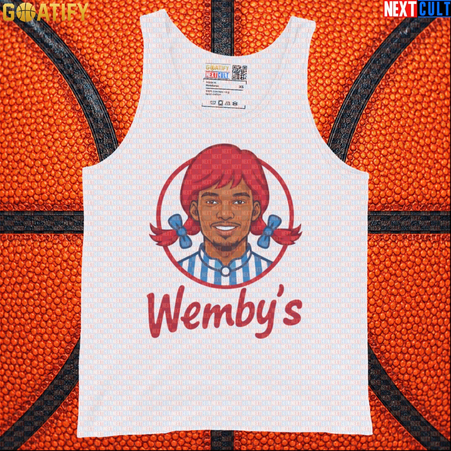 Basketball Tank Top Wemby's Logo Parody for Spurs Fans, Gym Wear and Funny NBA Gifts |  | ["Basketball", "France", "NBA", "San Antonio Spurs", "Victor Wembanyama", "Wemby"]